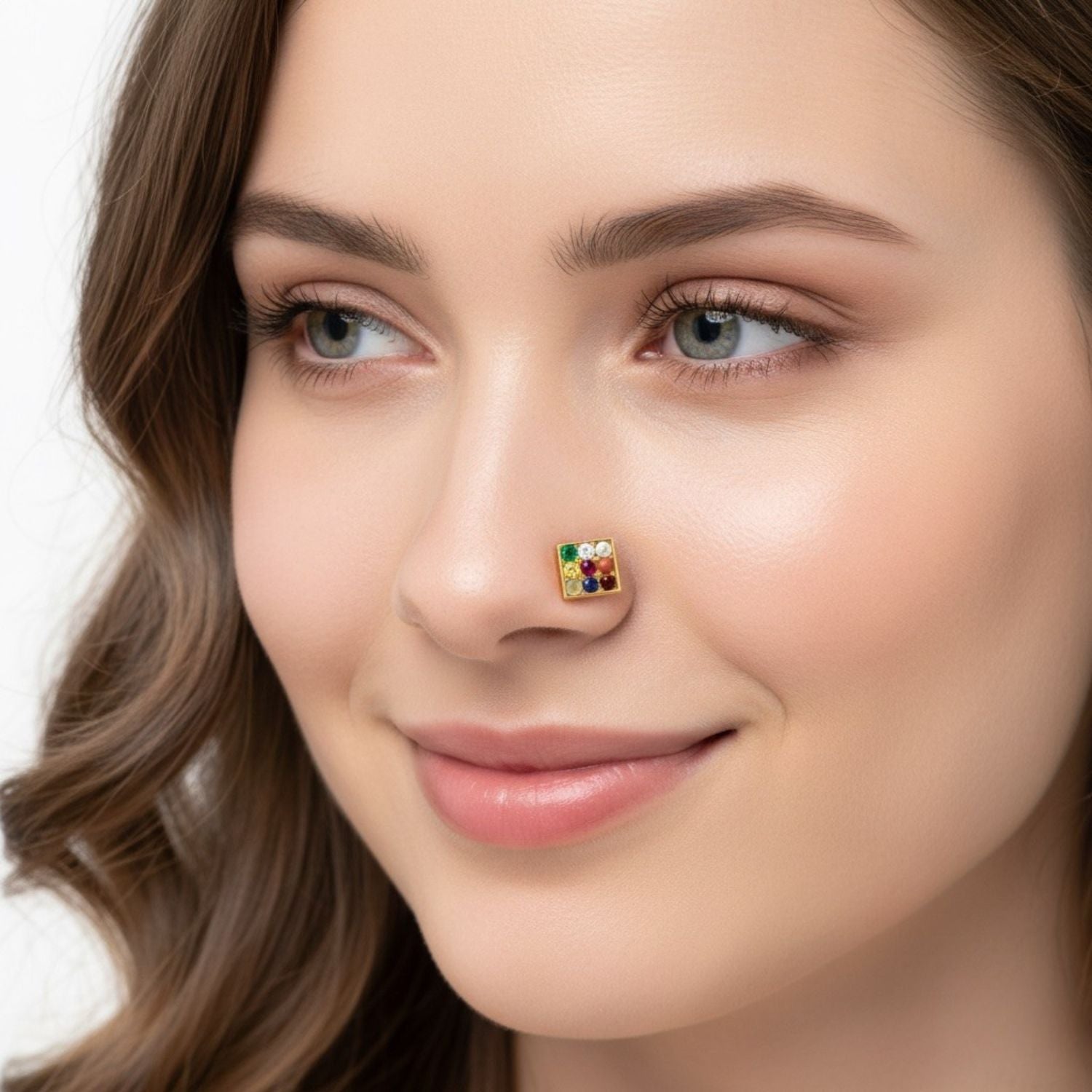 mooneye silver nose pin