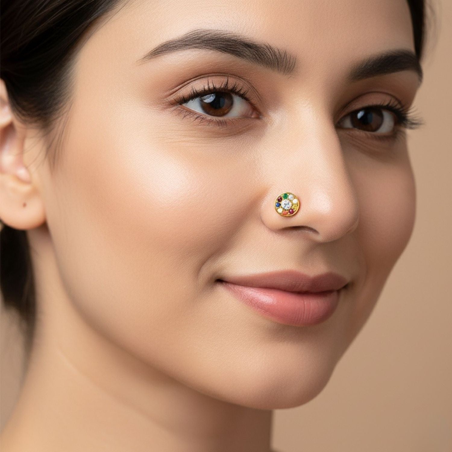 mooneye silver nose pin