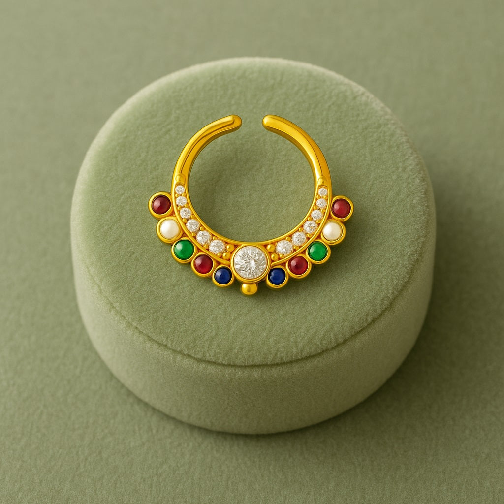 mooneye silver nose pin