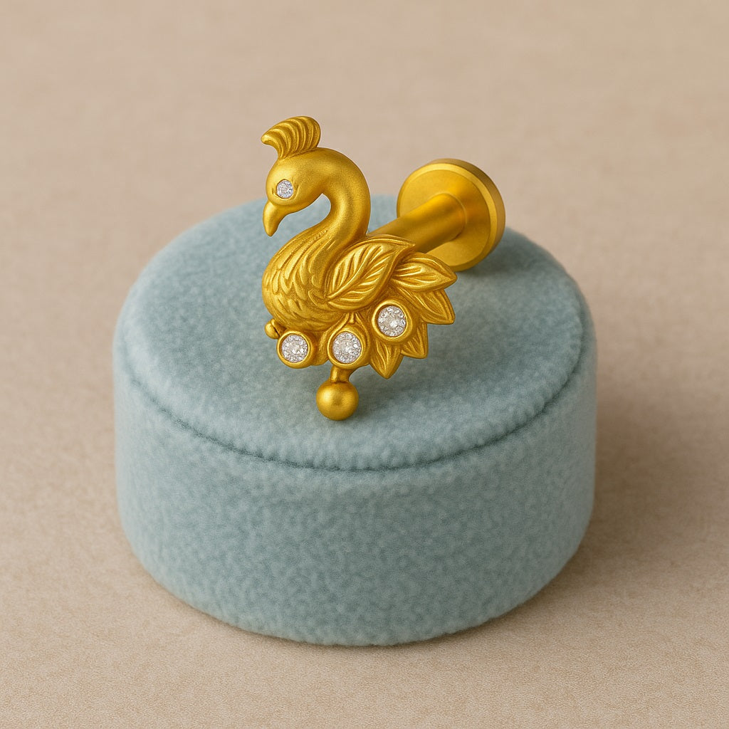 mooneye silver nose pin