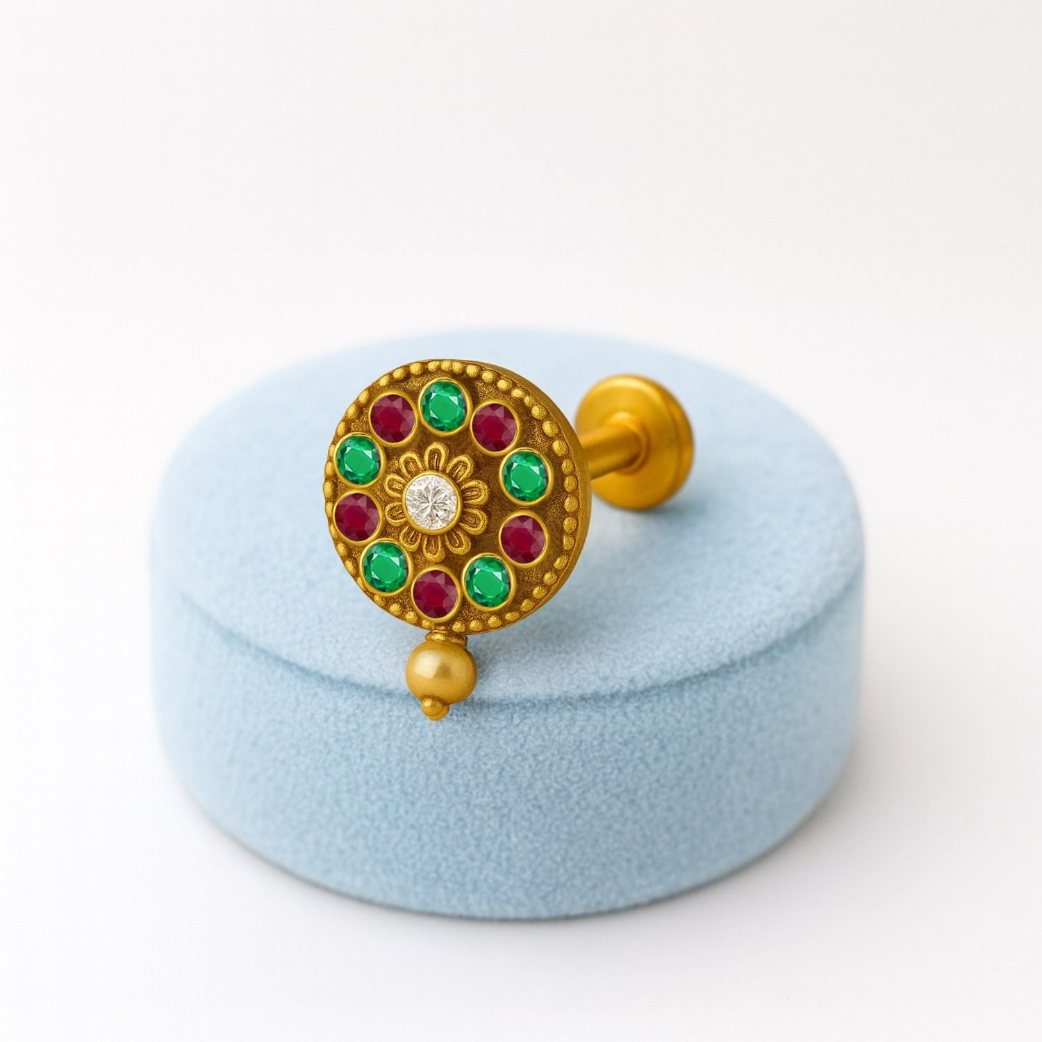 mooneye silver nose pin