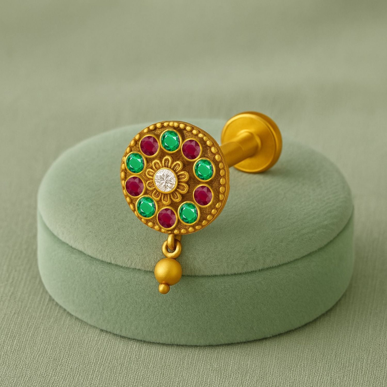 mooneye silver nose pin