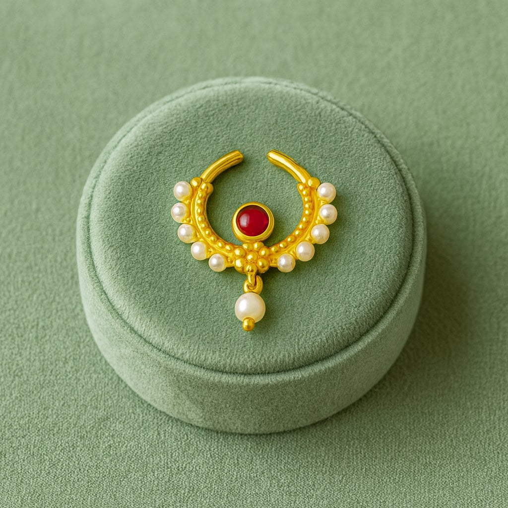 mooneye silver nose pin