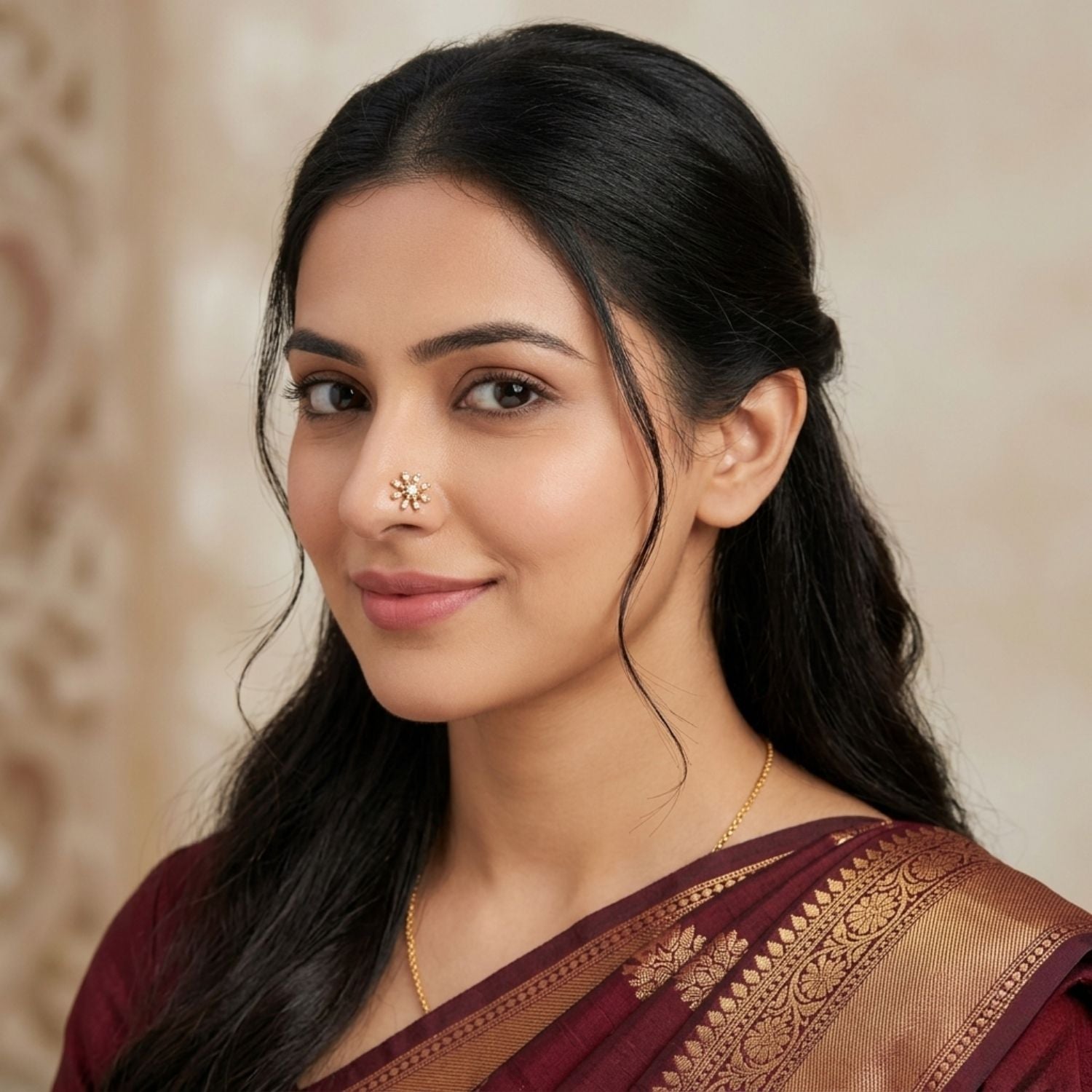 mooneye silver nose pin