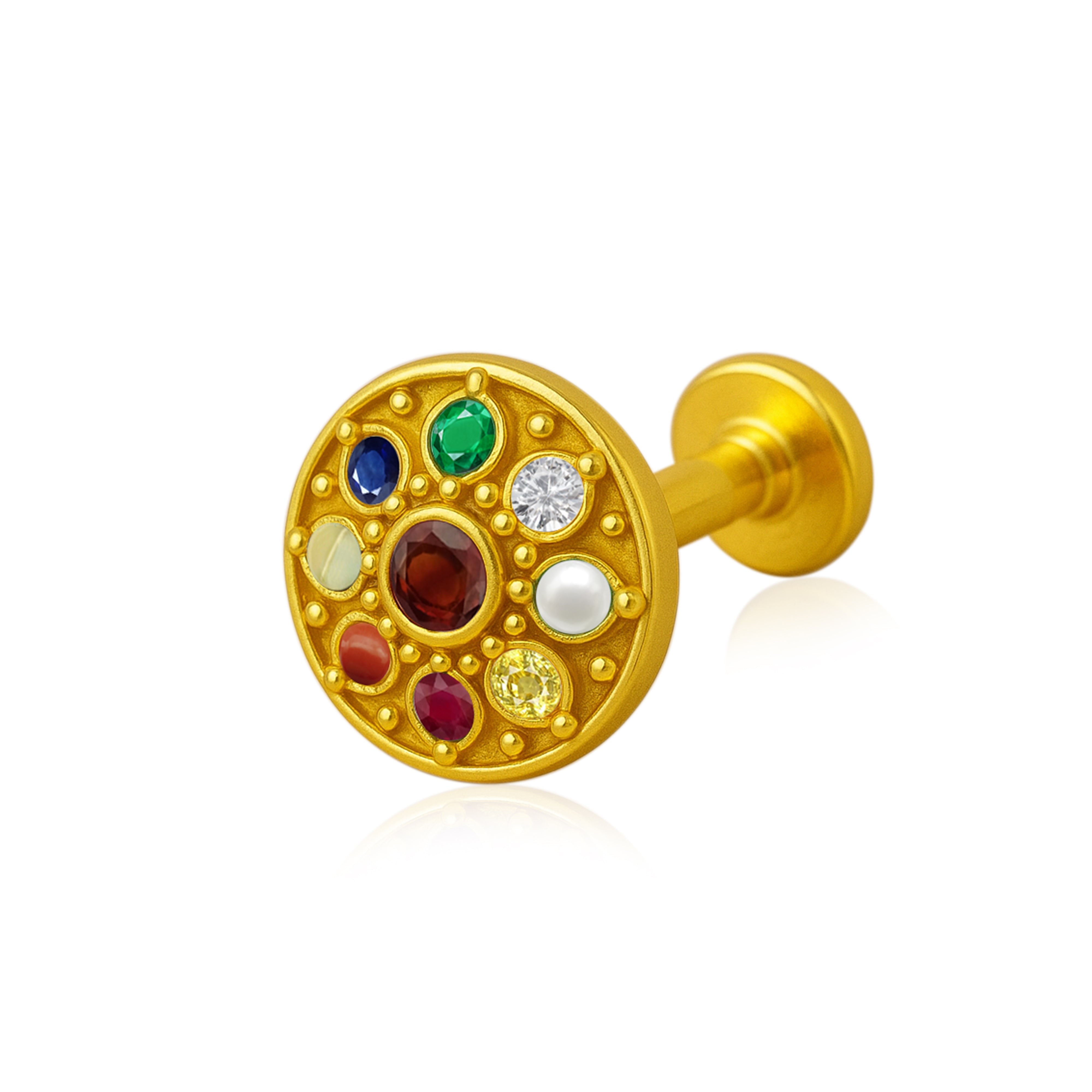 mooneye silver nose pin