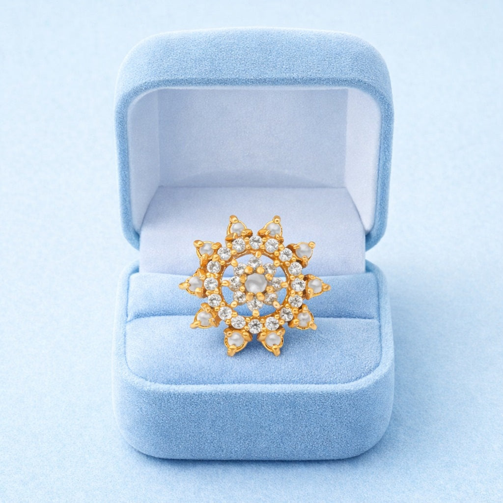 mooneye silver nose pin