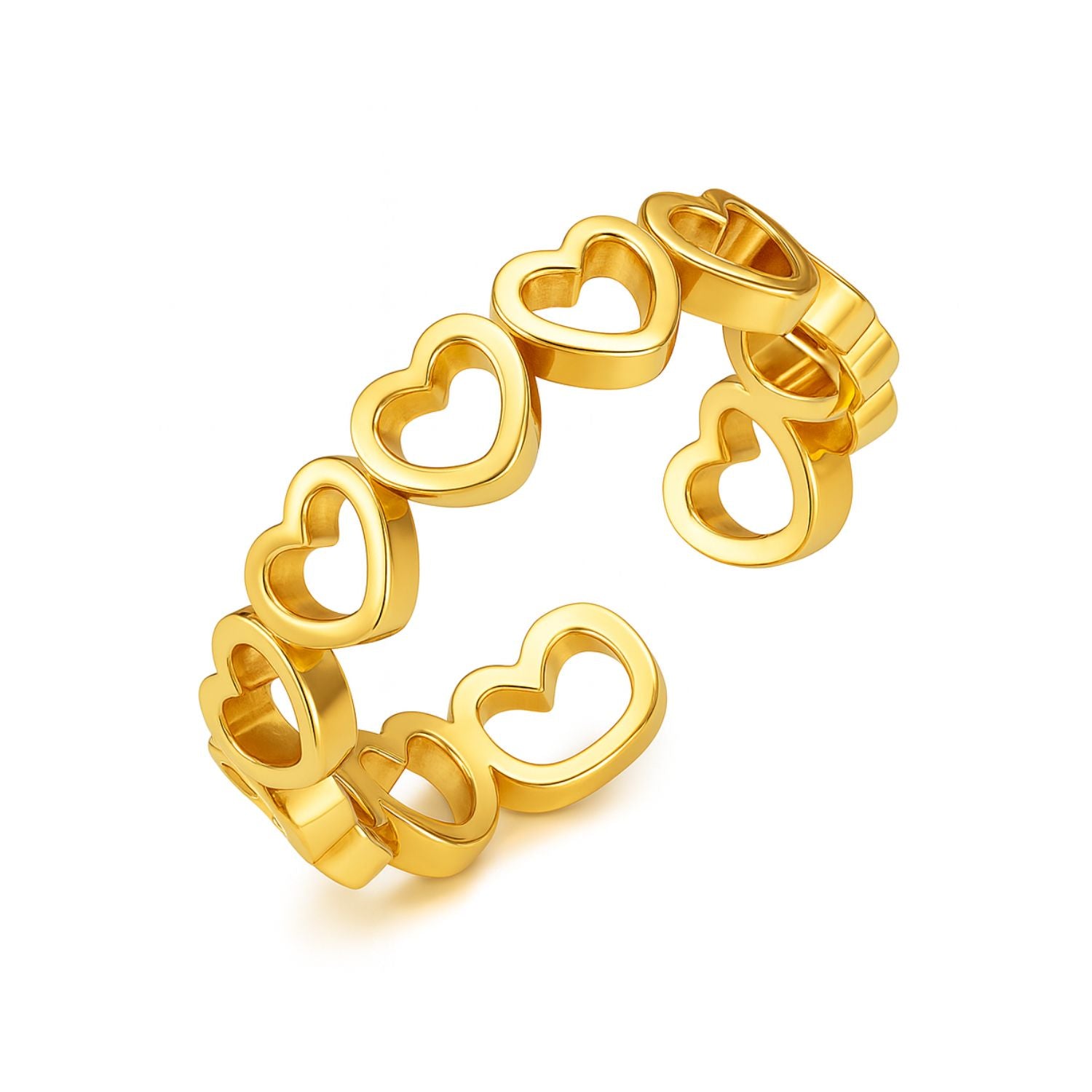 Adjustable Heart Toe Ring - Sterling Silver