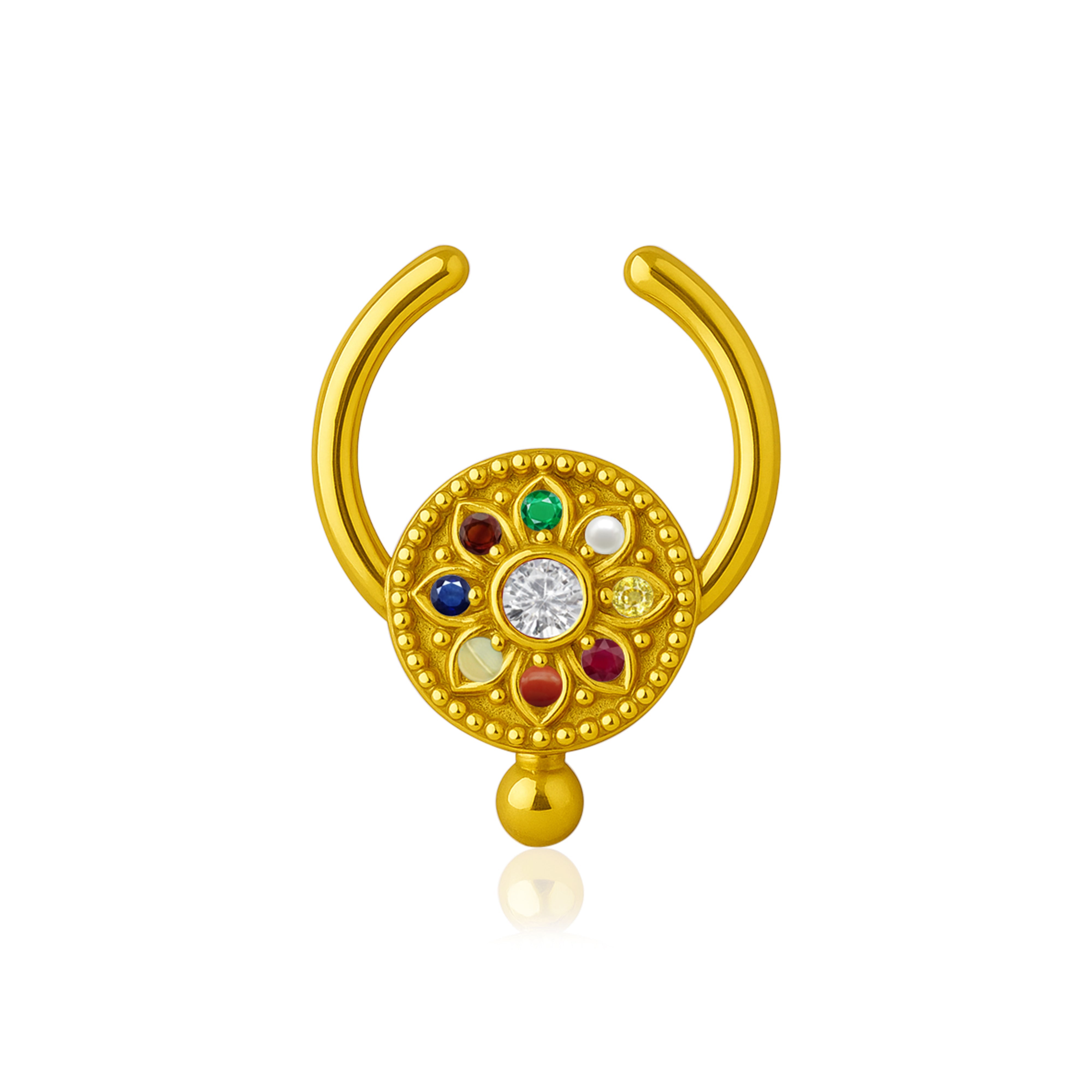 mooneye silver nose pin