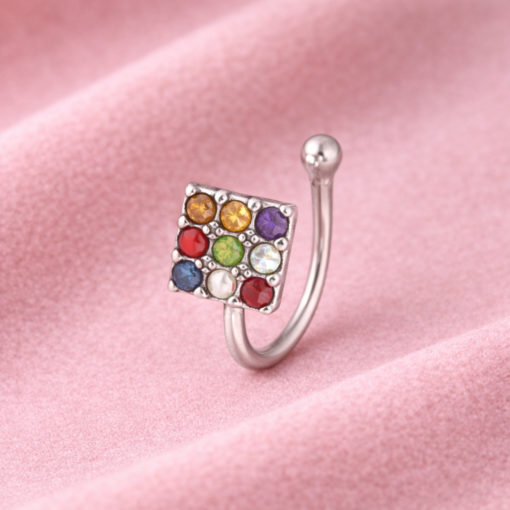 mooneye silver nose pin