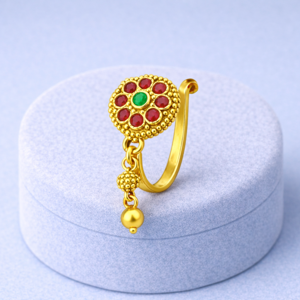 mooneye silver nose pin