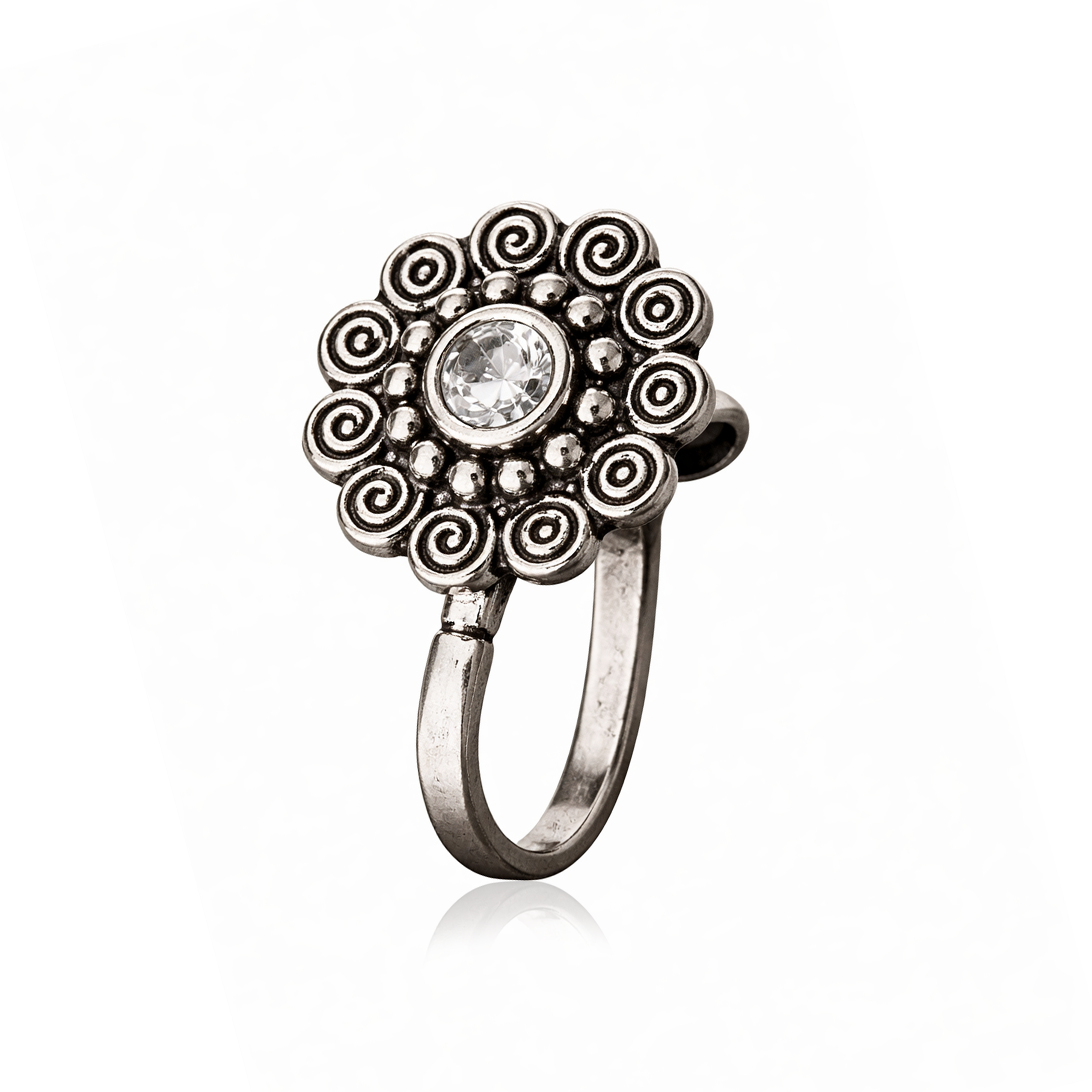 mooneye silver nose pin