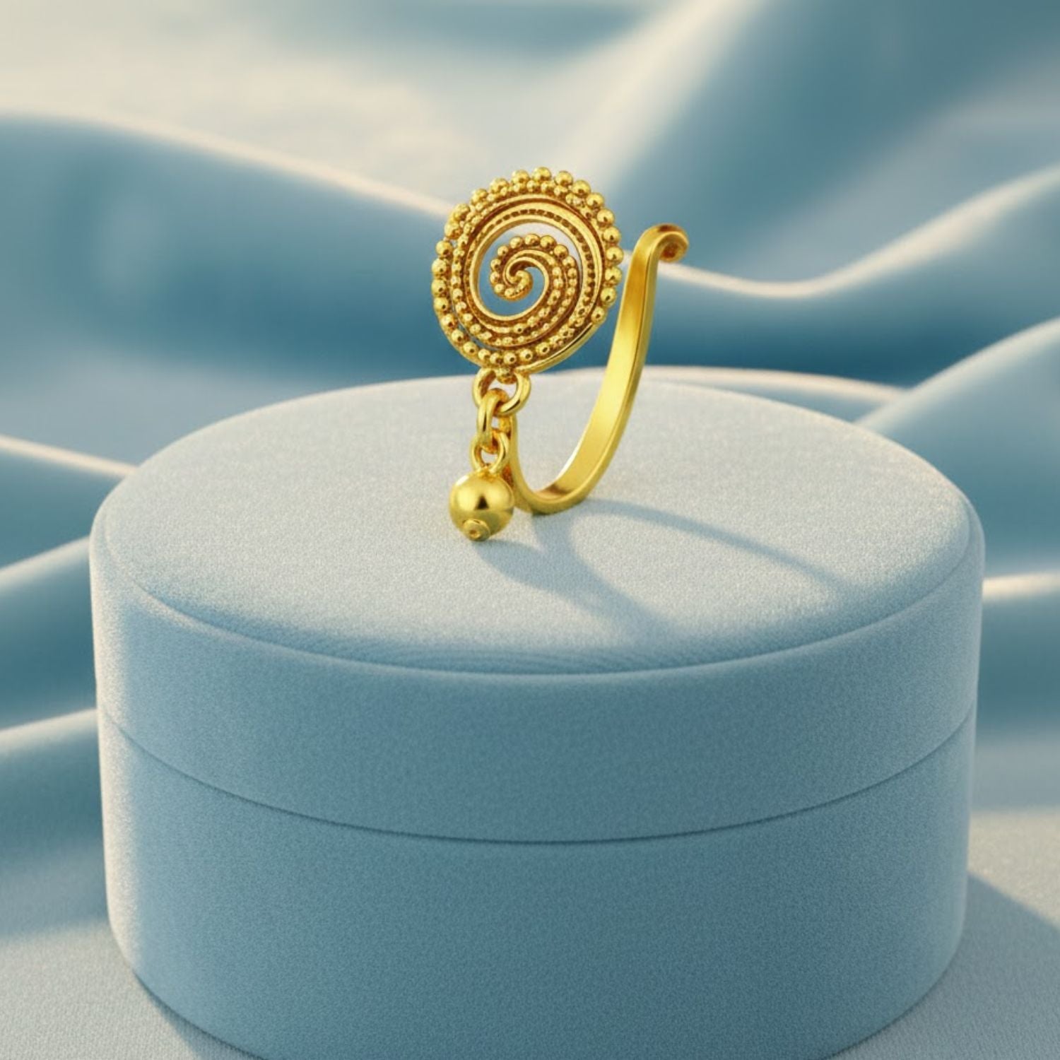 mooneye silver nose pin