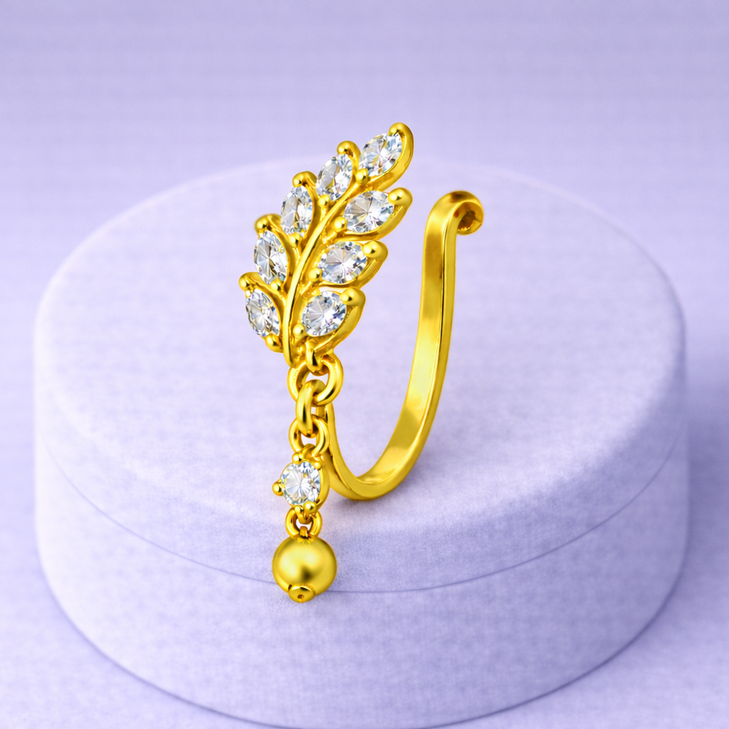 mooneye silver nose pin
