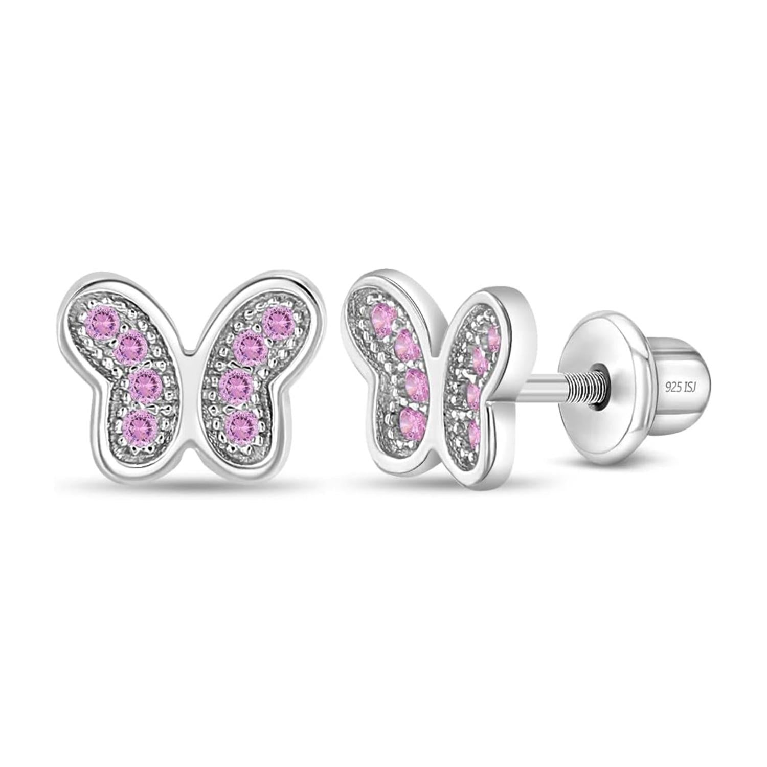Butterfly Kids Earrings - Sterling Silver