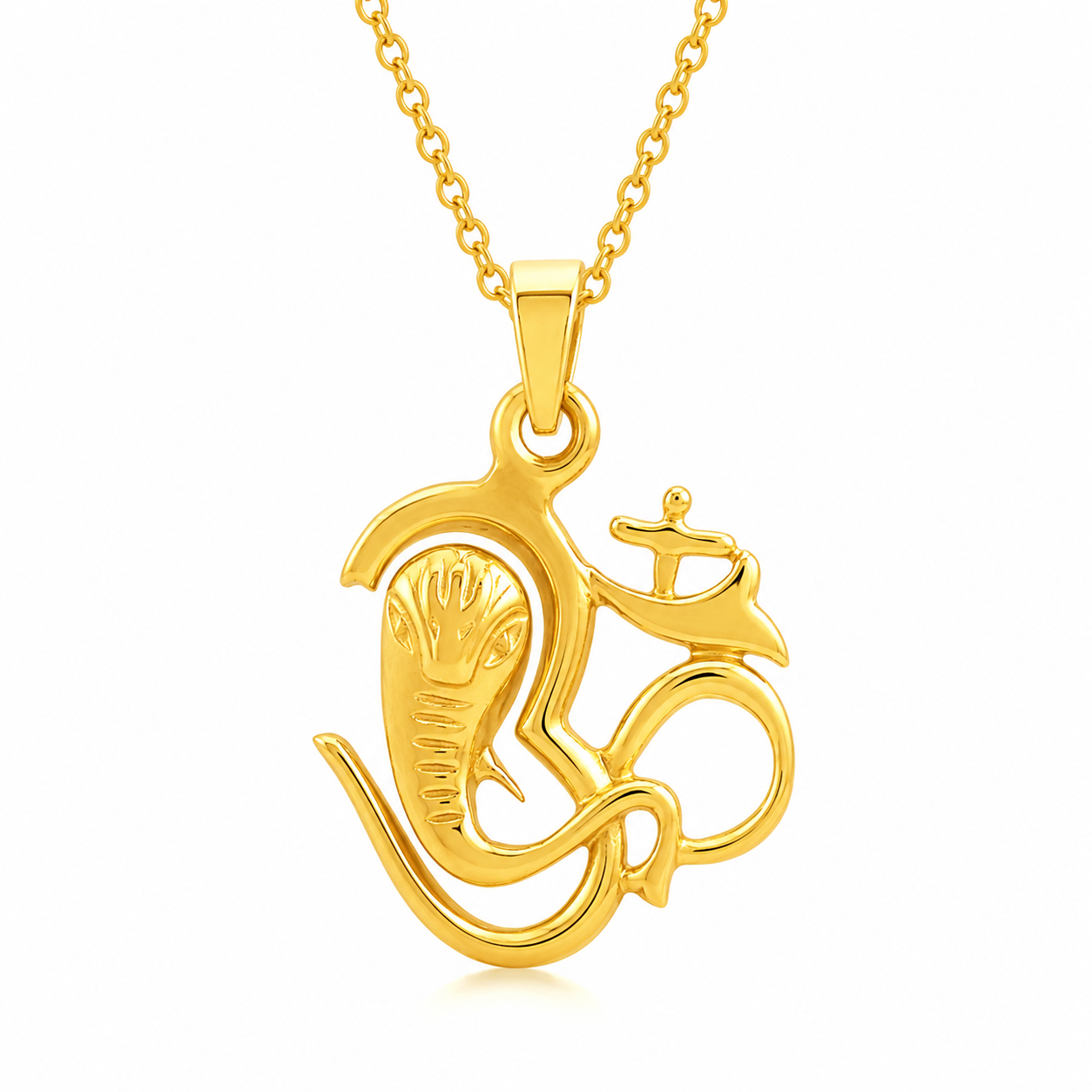 Om Ganesha Pendant - Sterling Silver