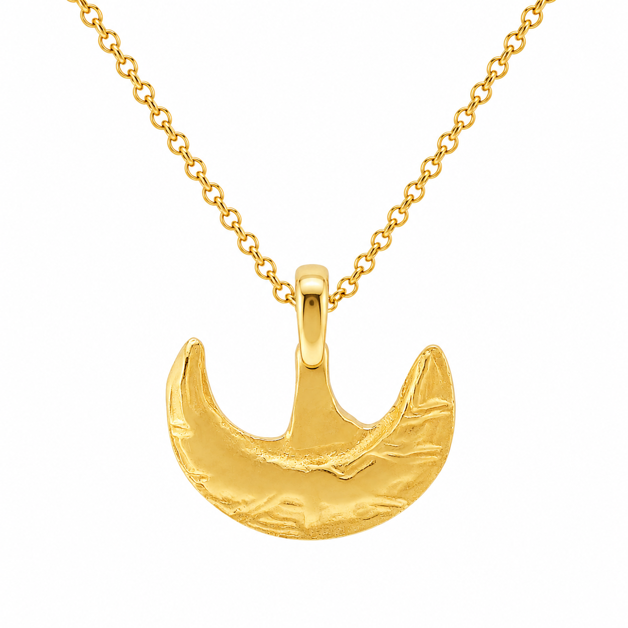 Half Moon Pendant - Sterling Silver
