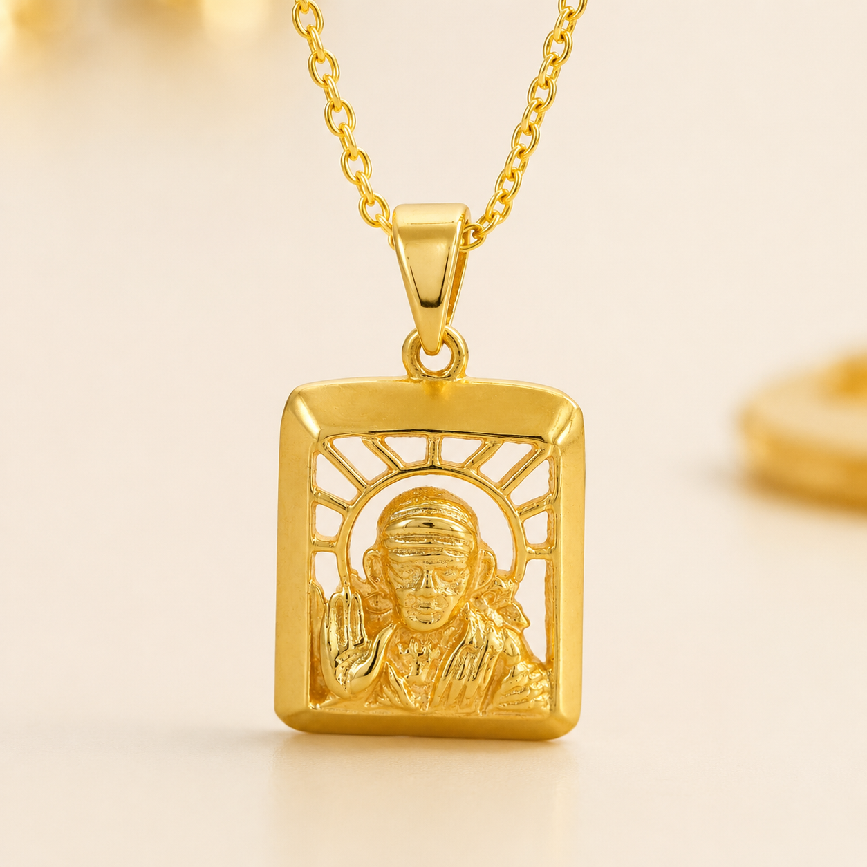 Sai Baba Pendant - Sterling Silver