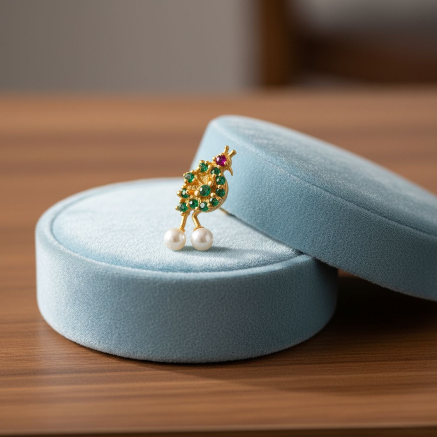 mooneye silver nose pin