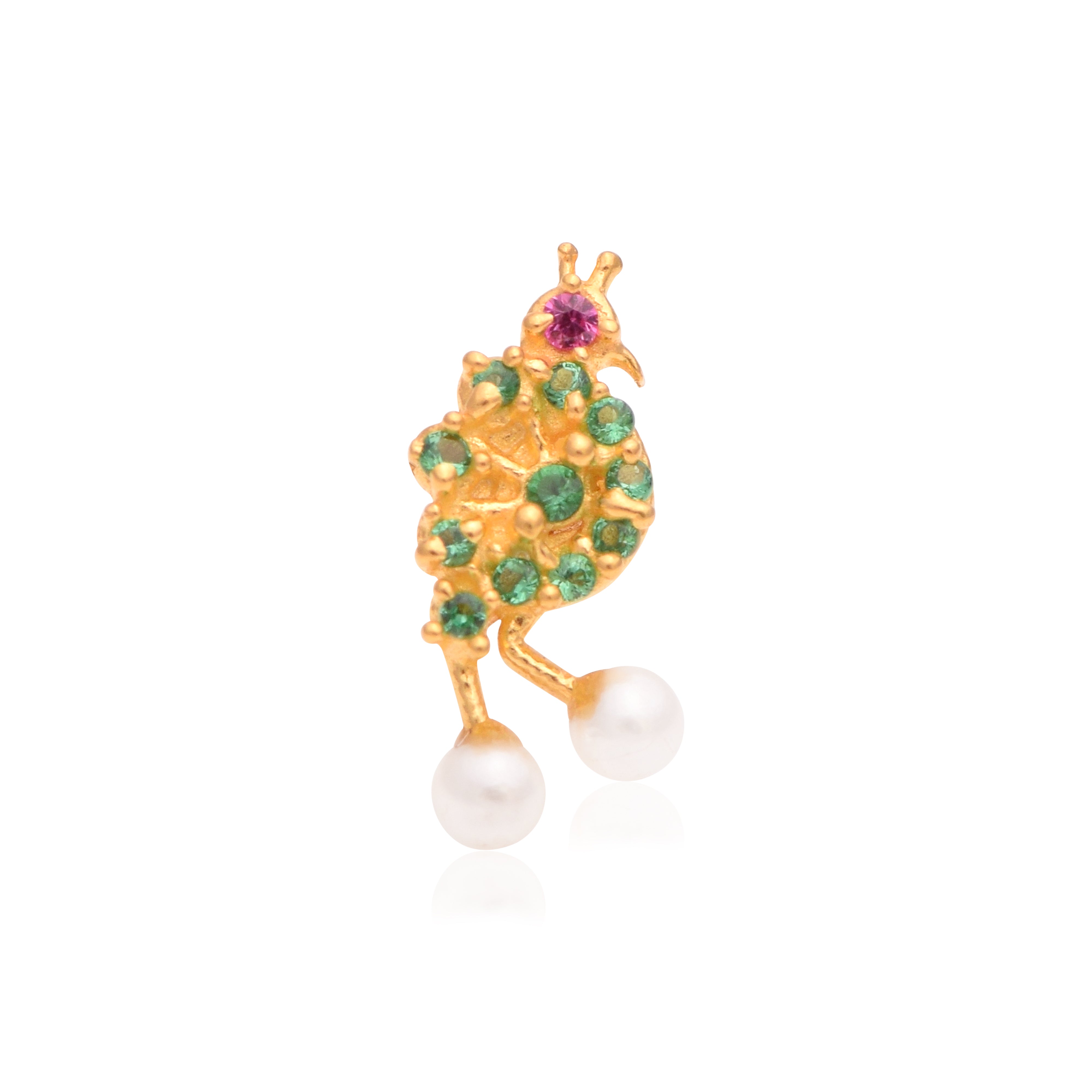 mooneye silver nose pin