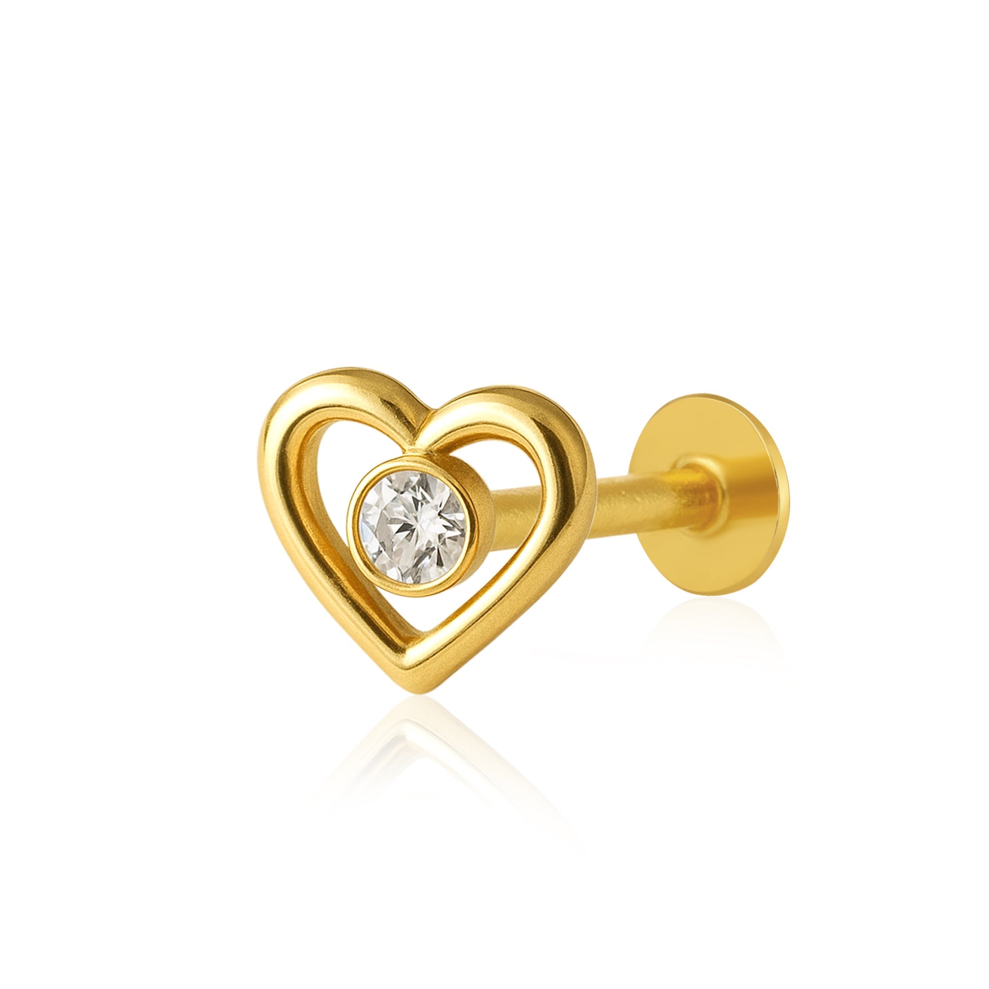 mooneye silver nose pin