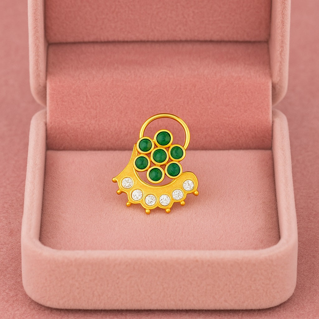 mooneye silver nose pin