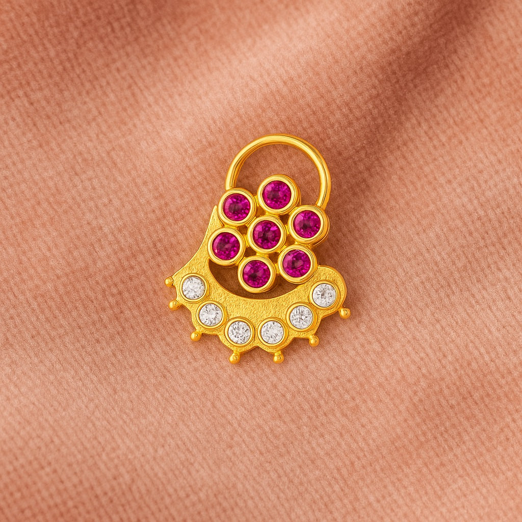 mooneye silver nose pin
