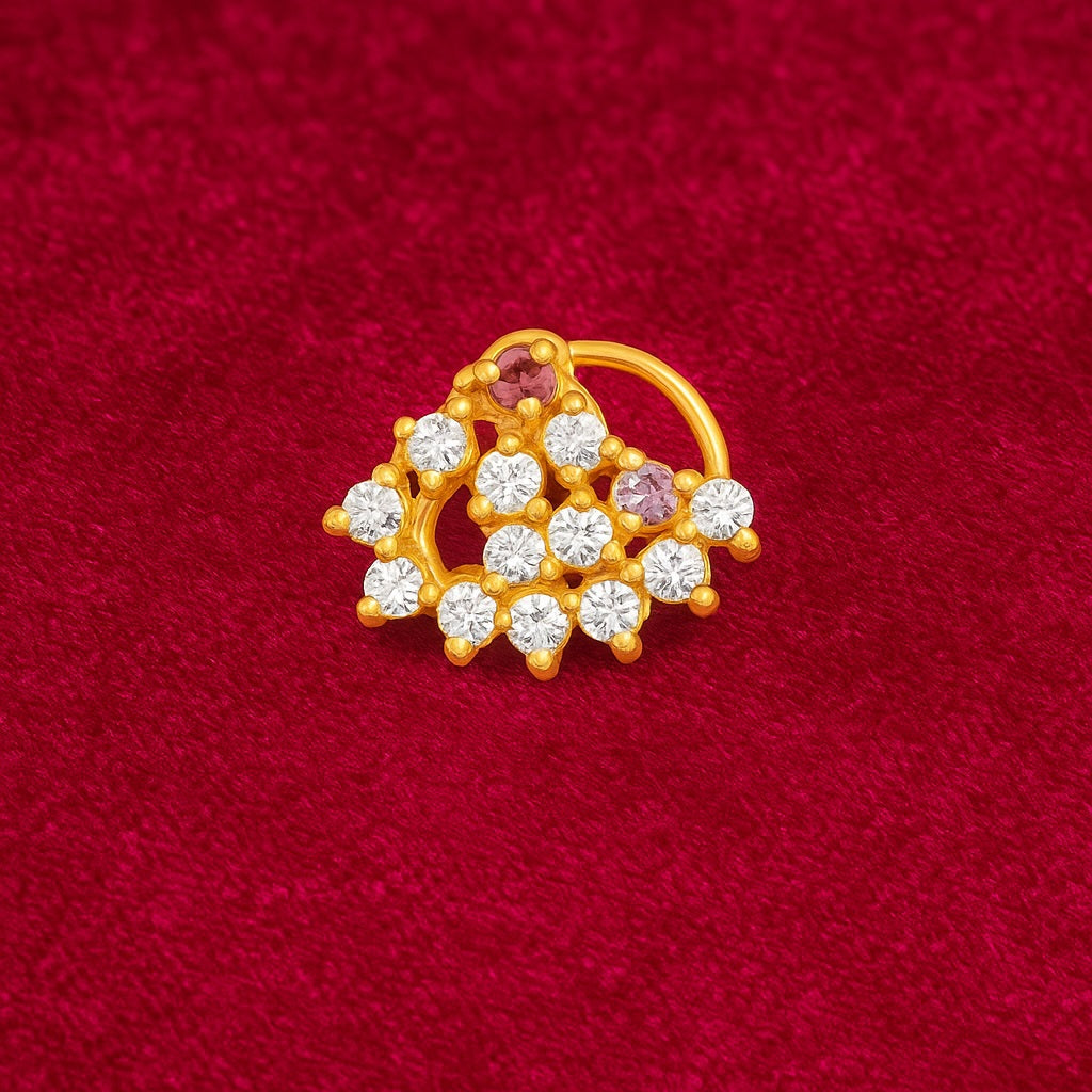 mooneye silver nose pin