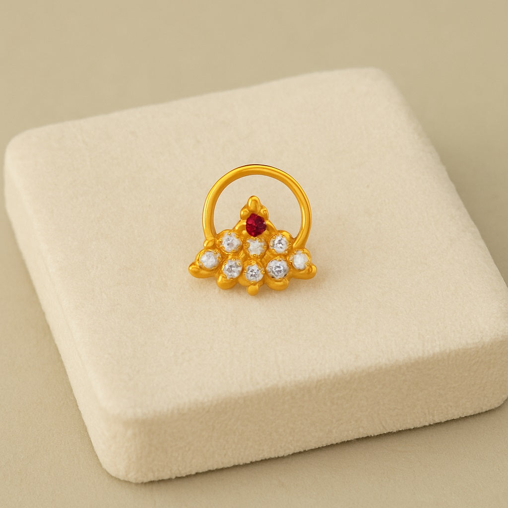 mooneye silver nose pin