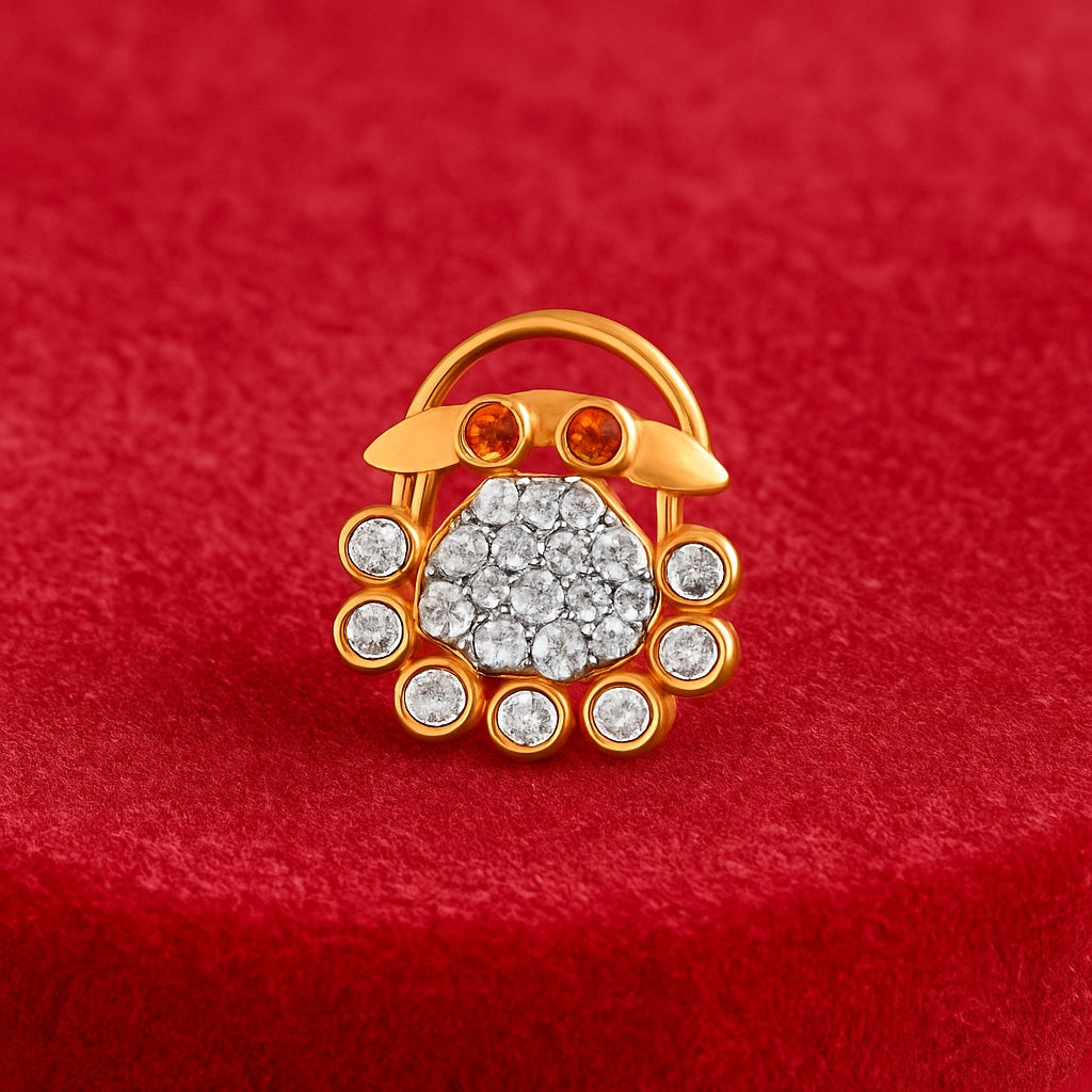 mooneye silver nose pin