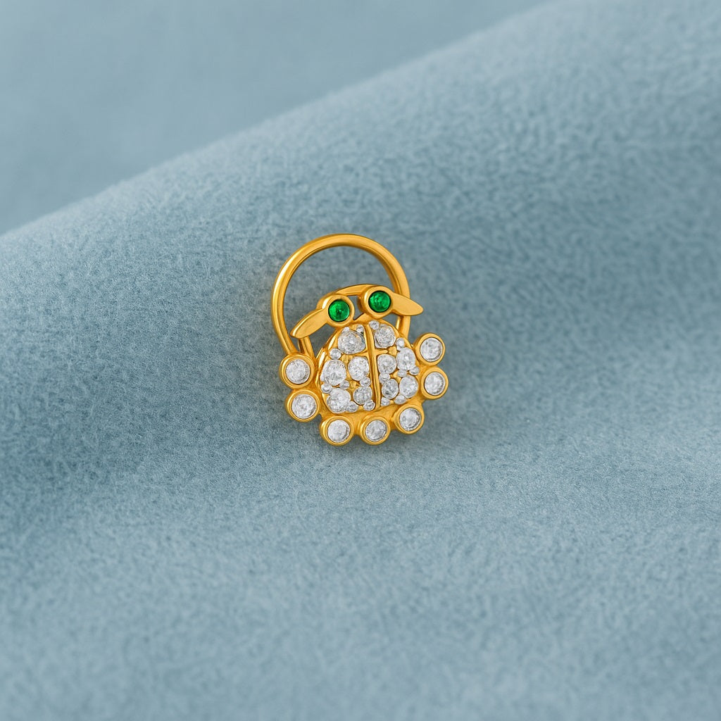 mooneye silver nose pin