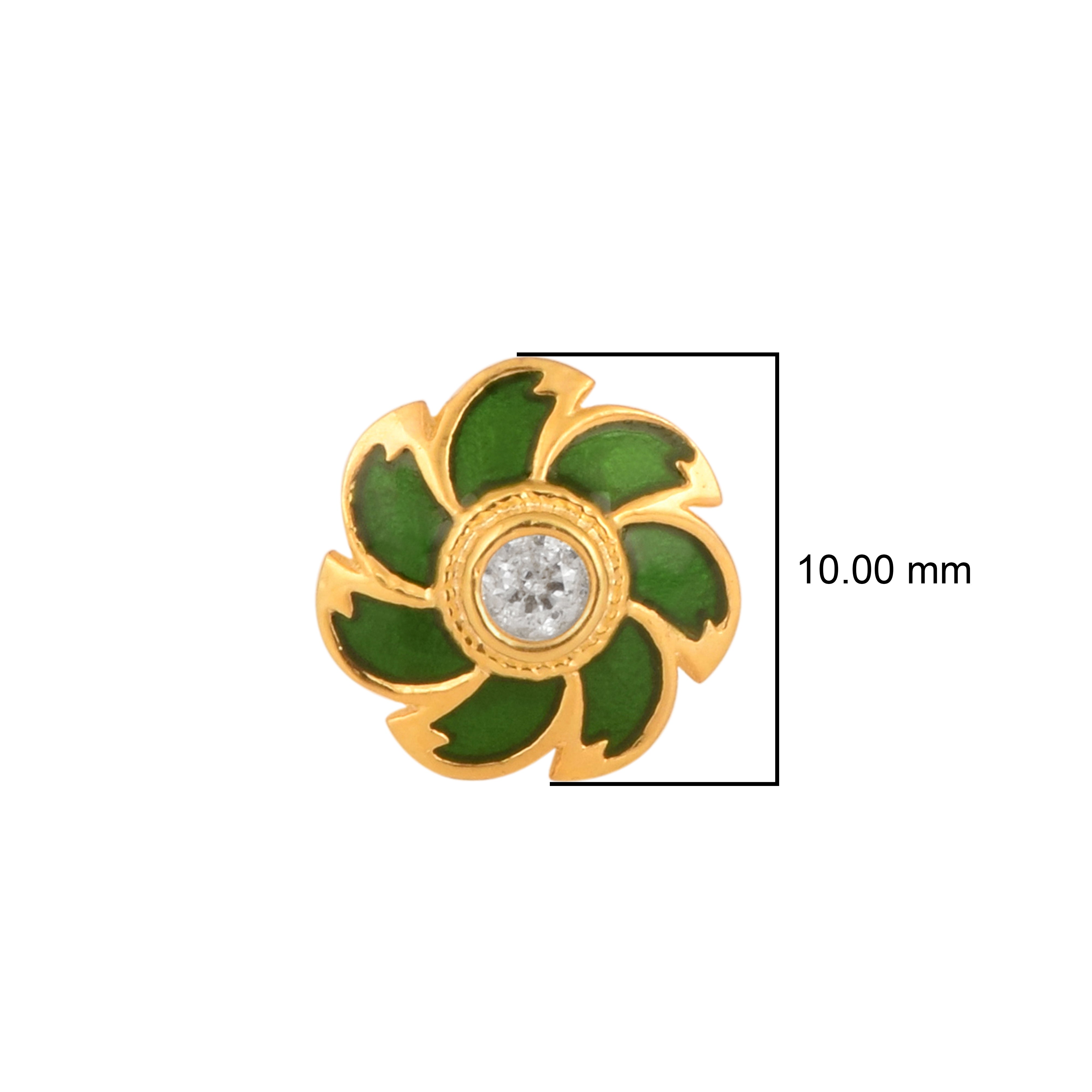 mooneye silver nose pin