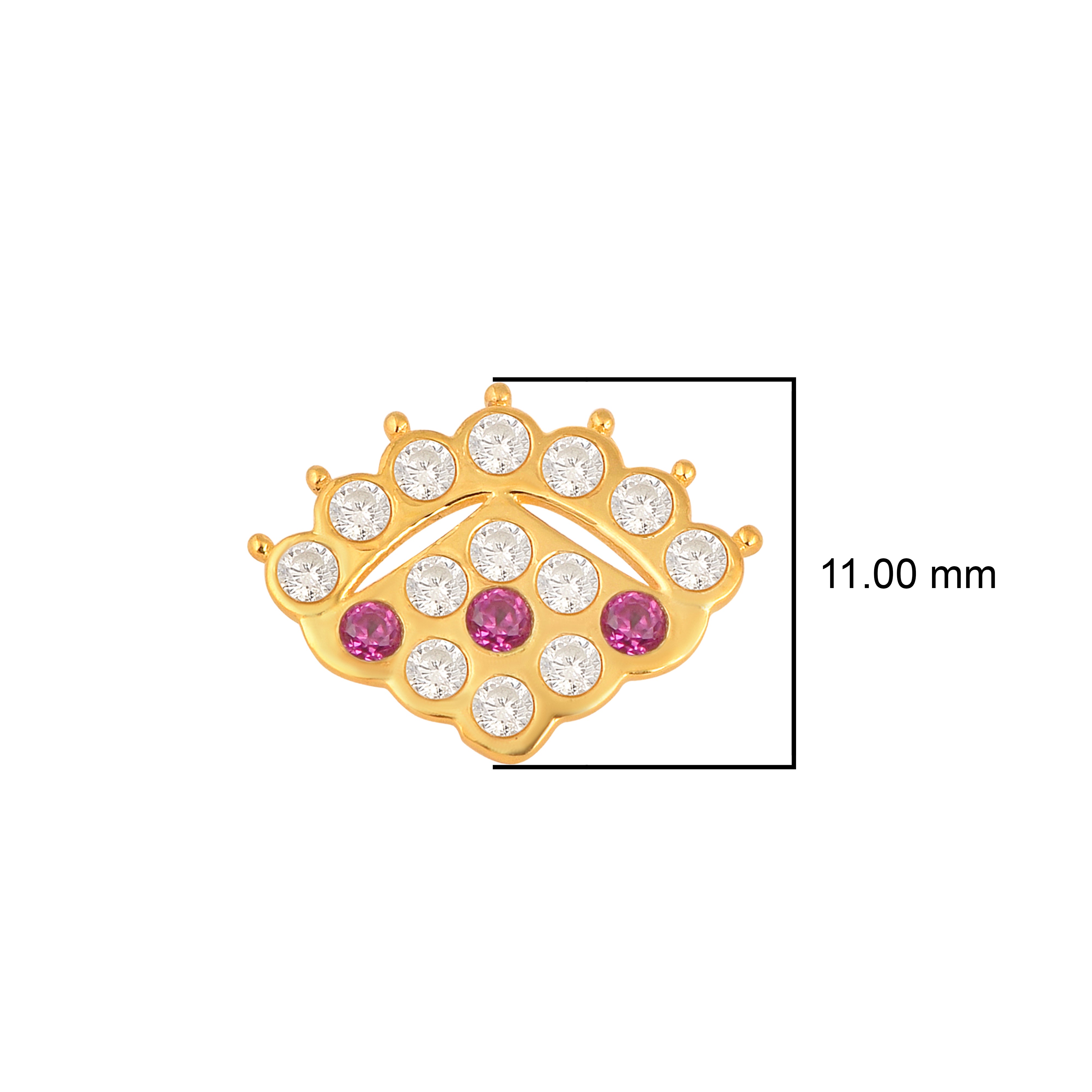 mooneye silver nose pin