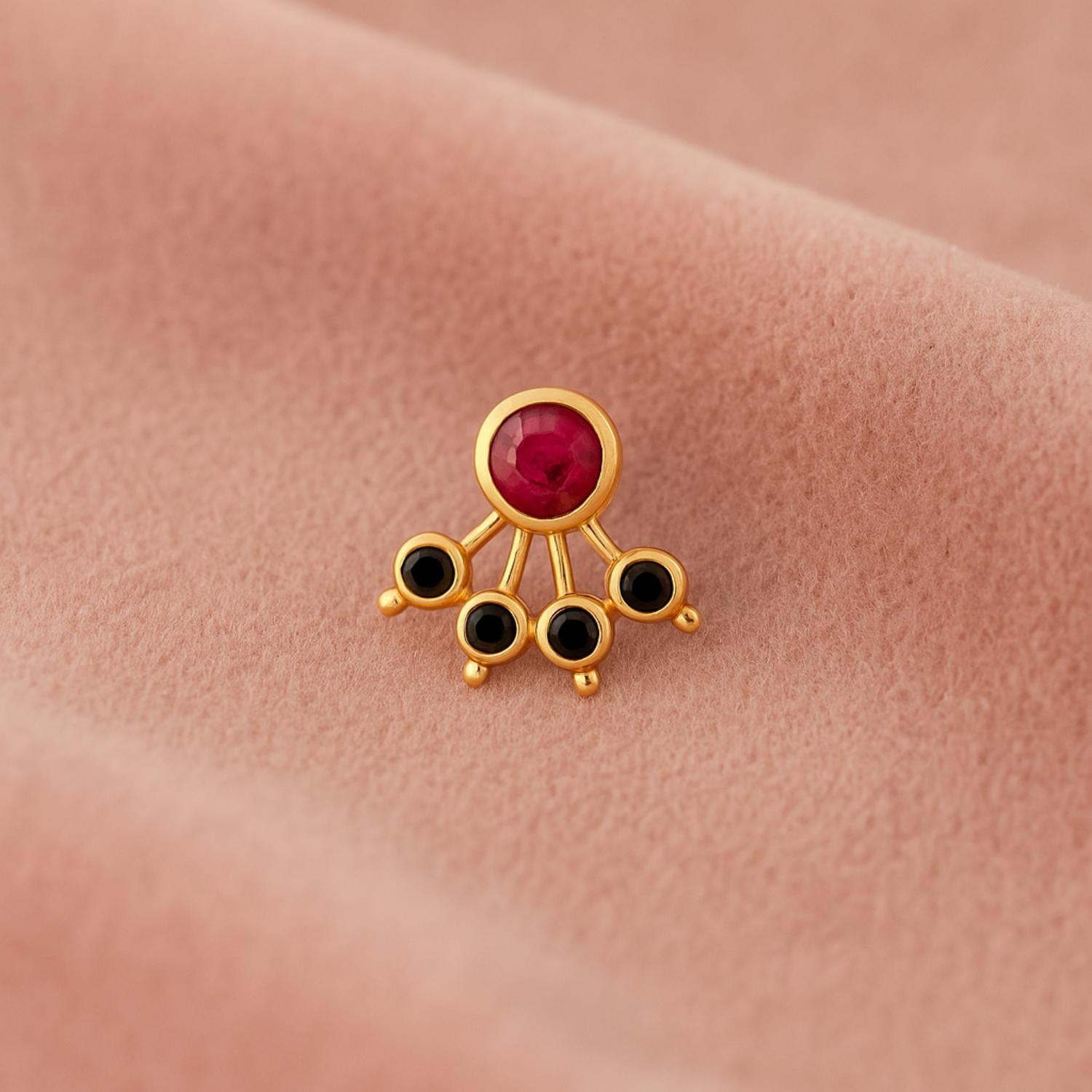 mooneye silver nose pin