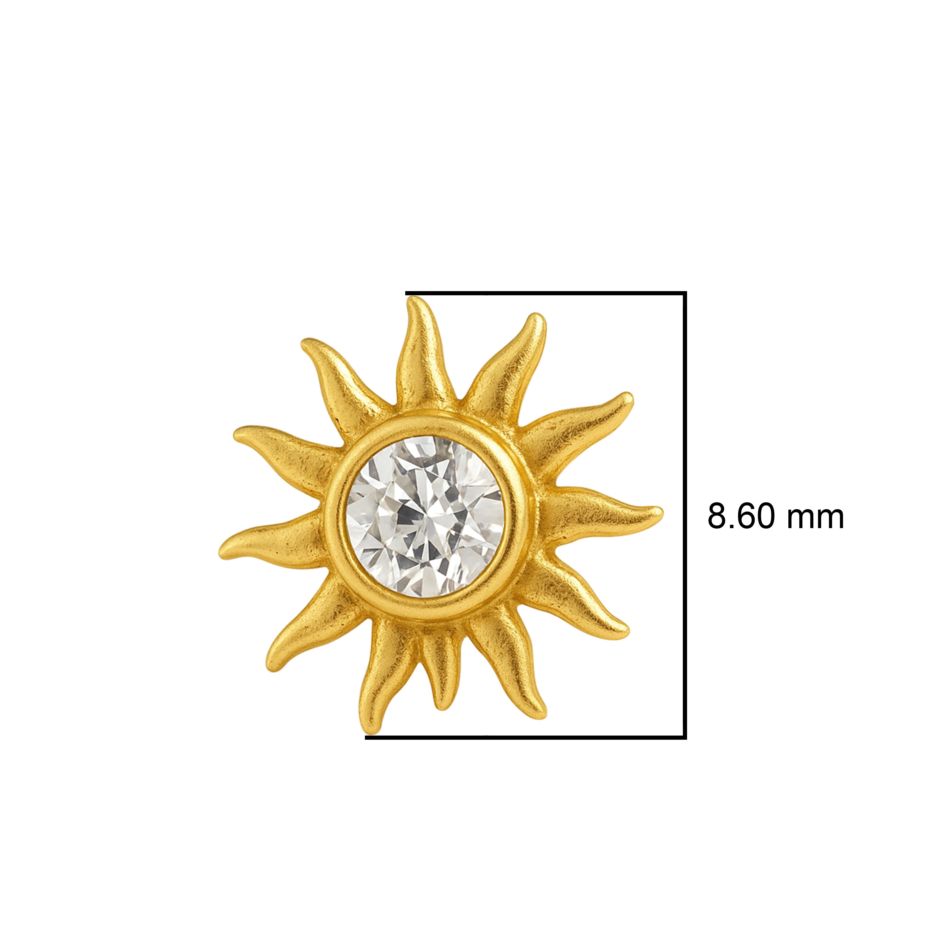 mooneye silver nose pin