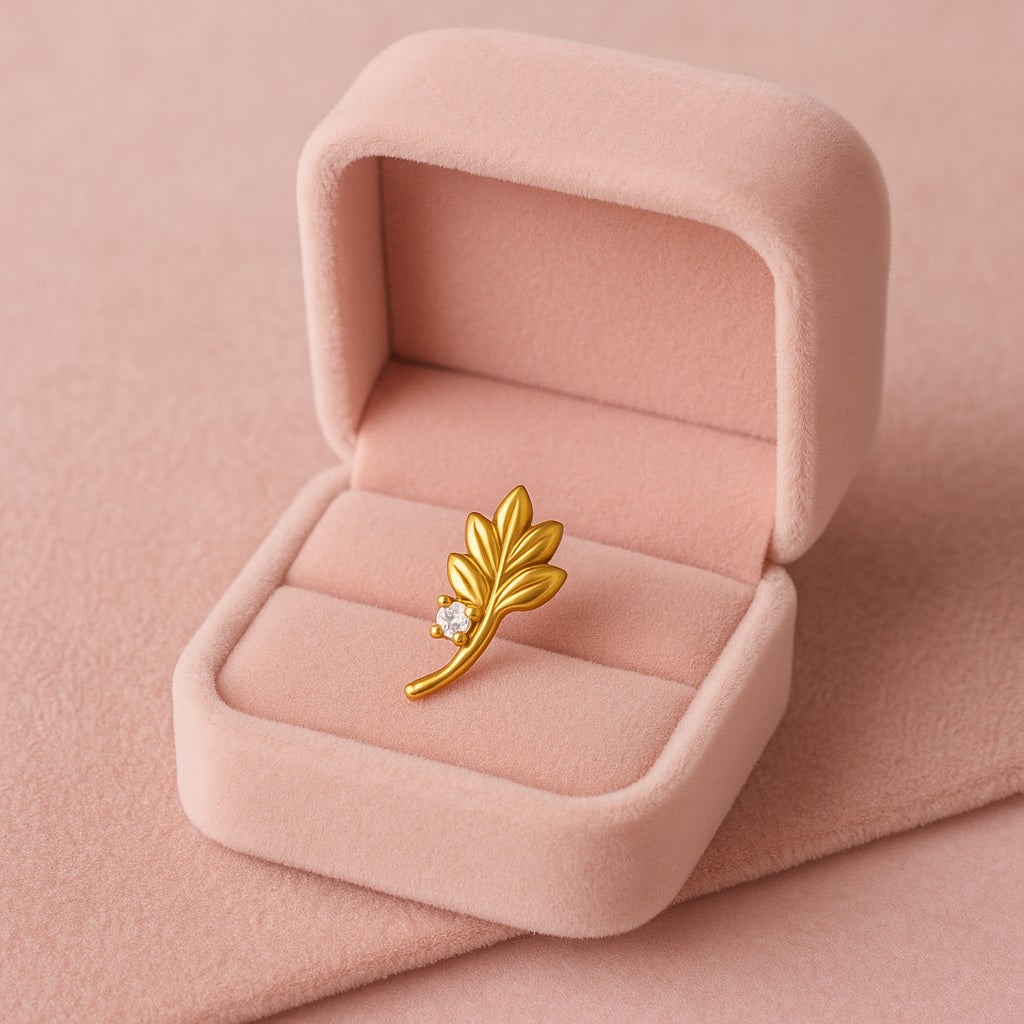 mooneye silver nose pin