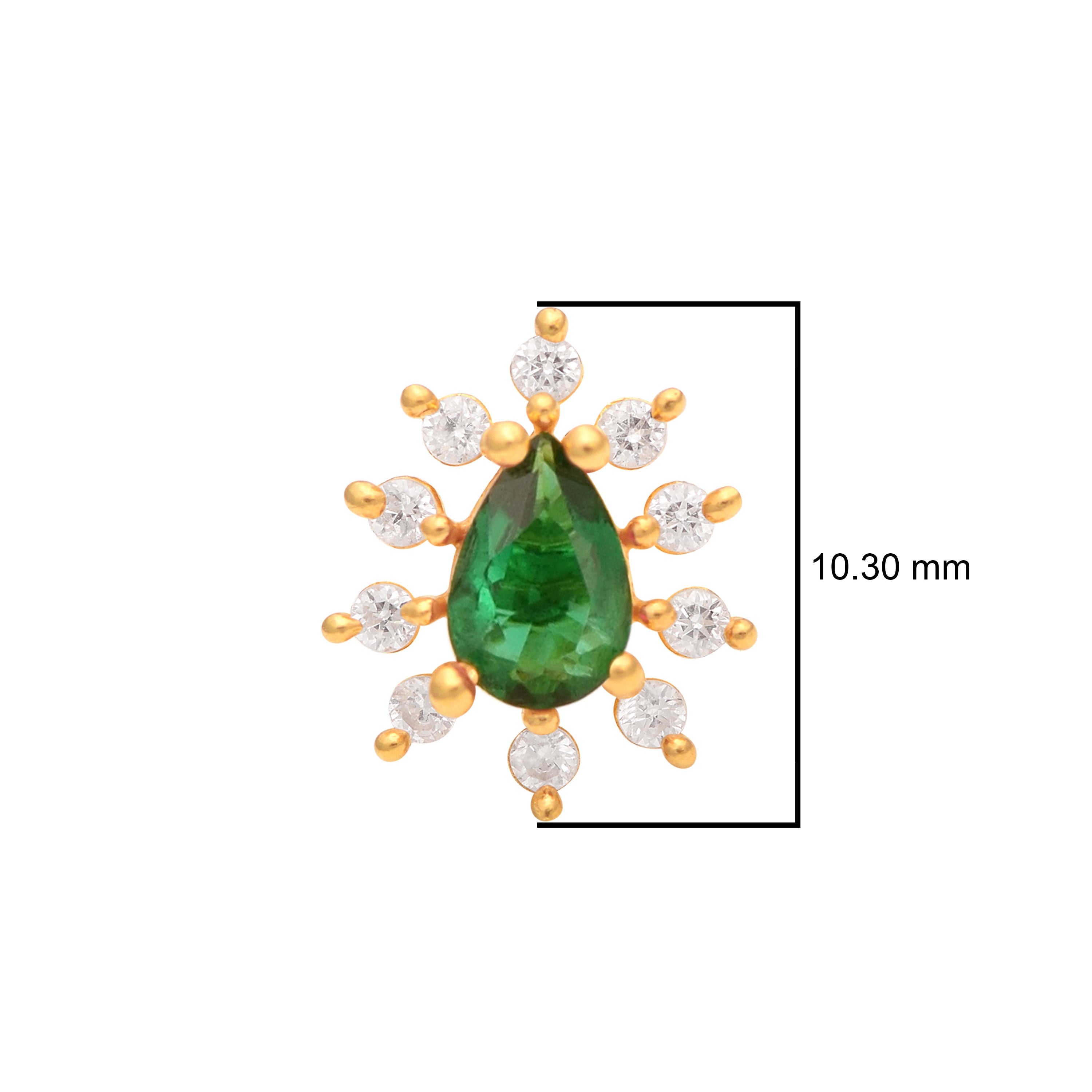 mooneye silver nose pin