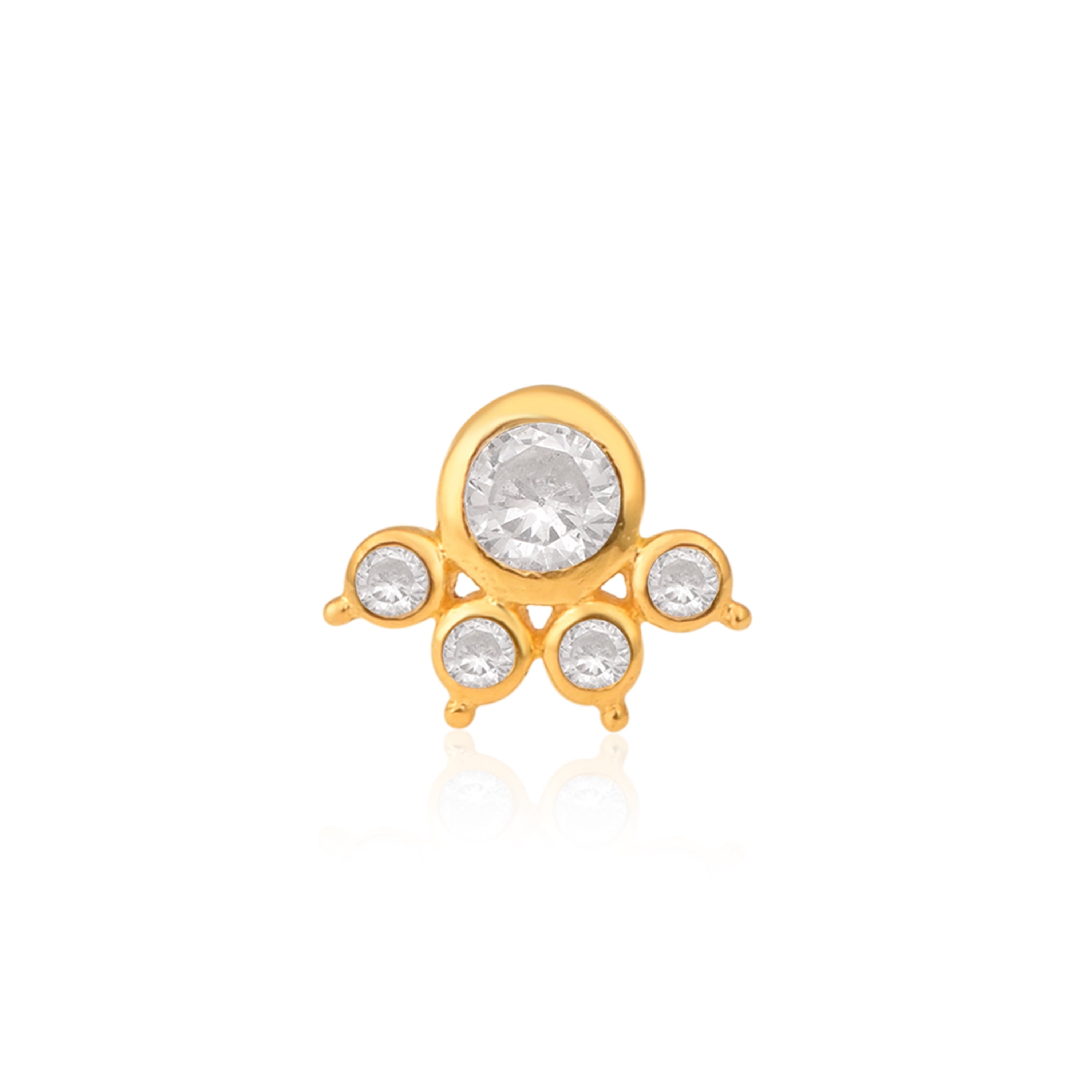 mooneye silver nose pin