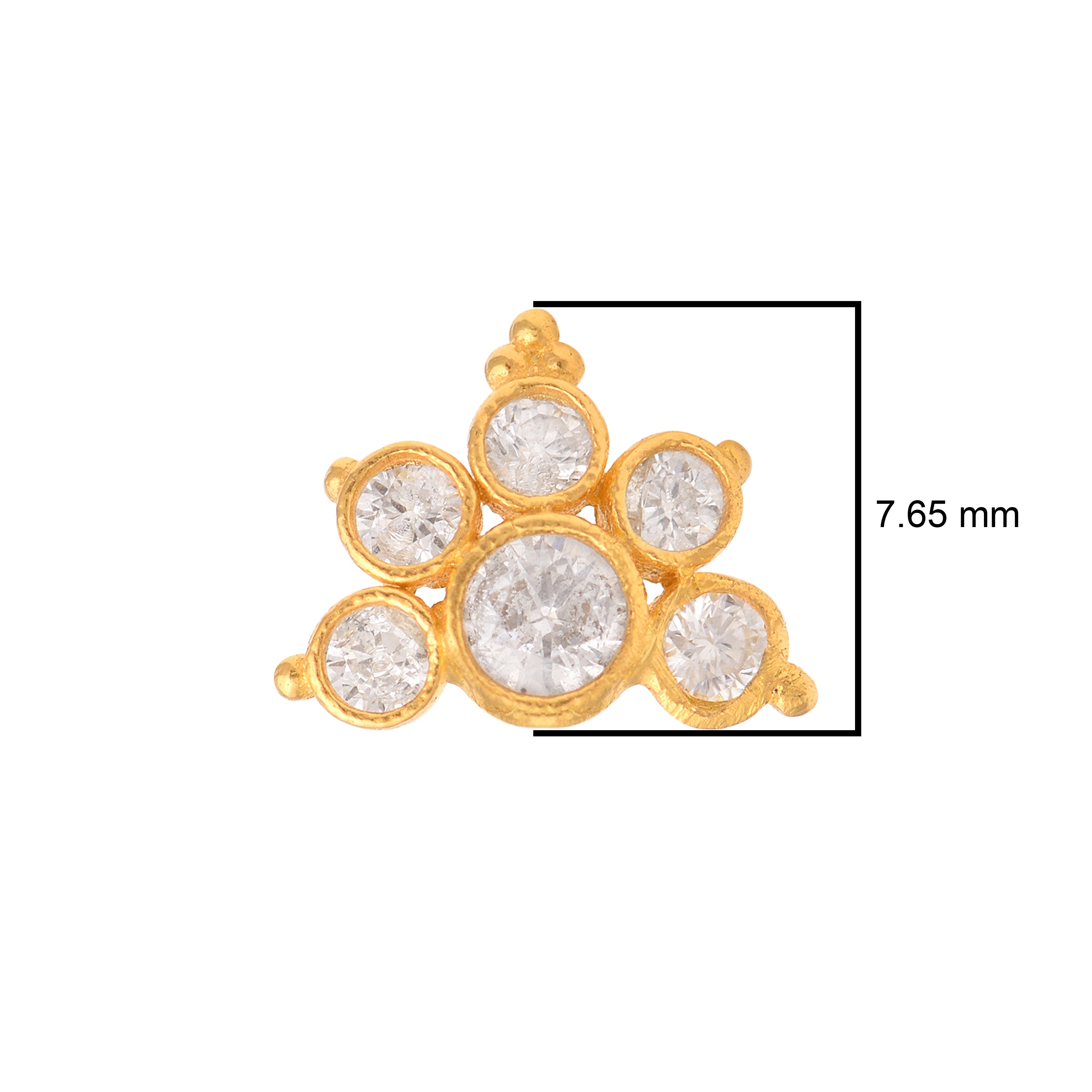 mooneye silver nose pin