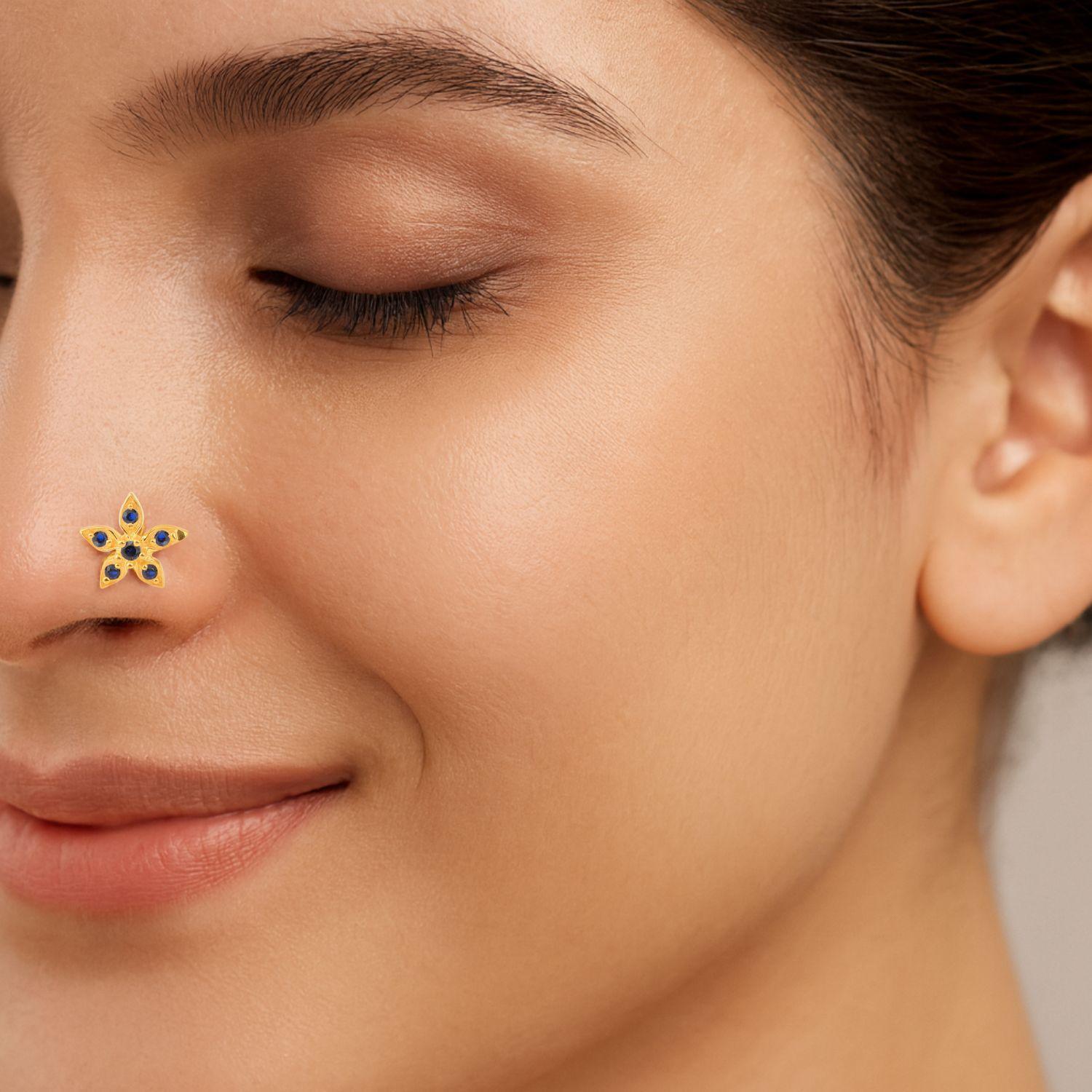 mooneye silver nose pin