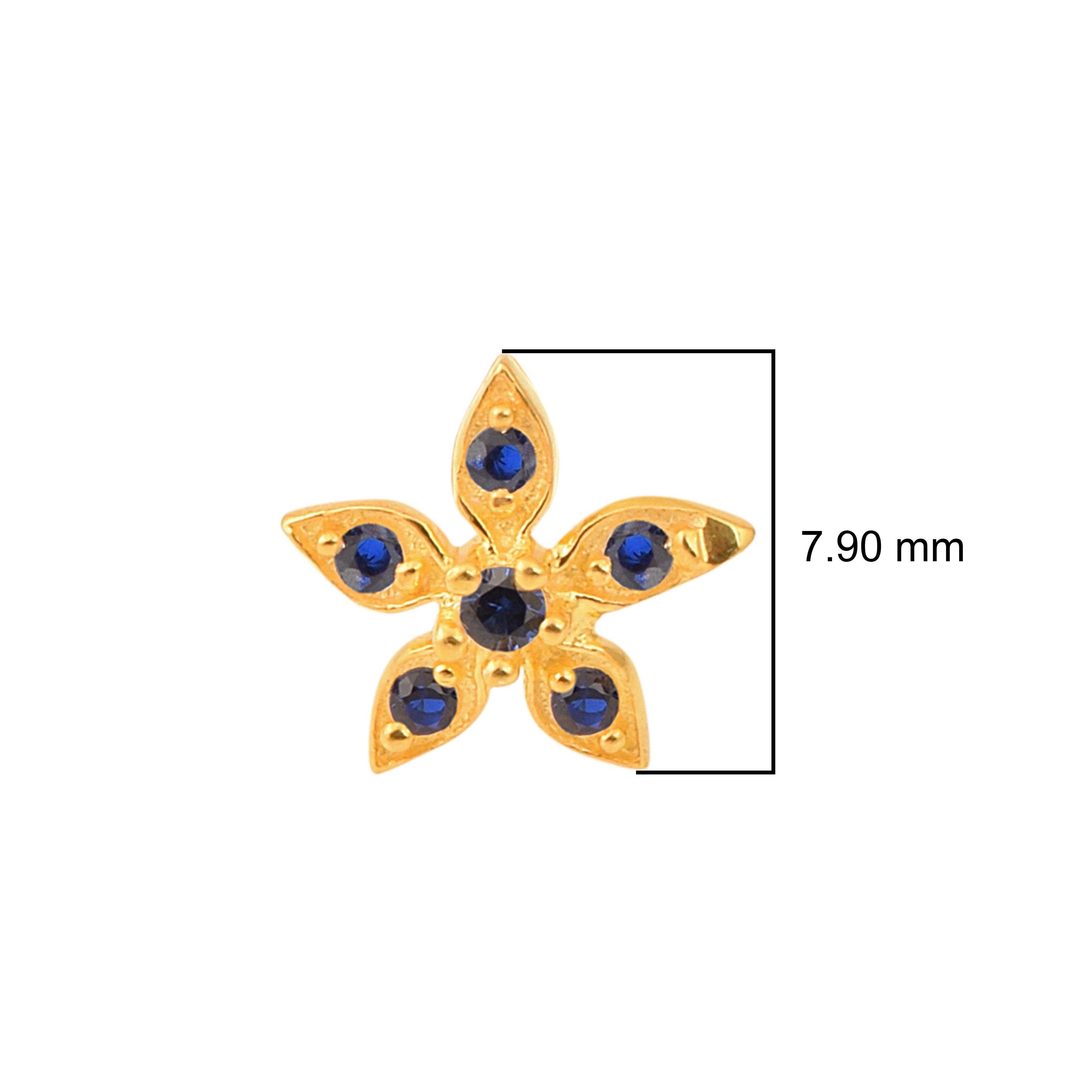 mooneye silver nose pin