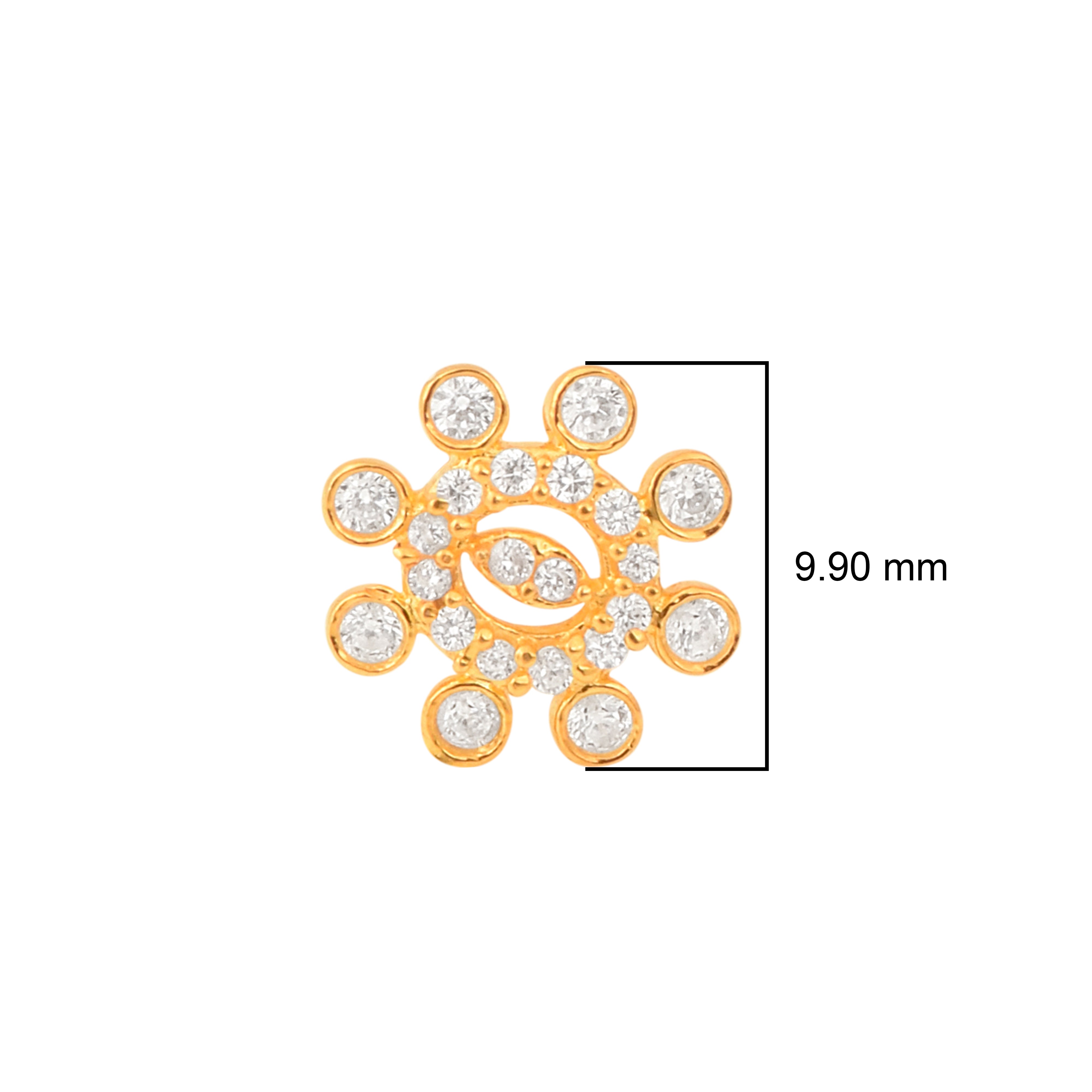 mooneye silver nose pin