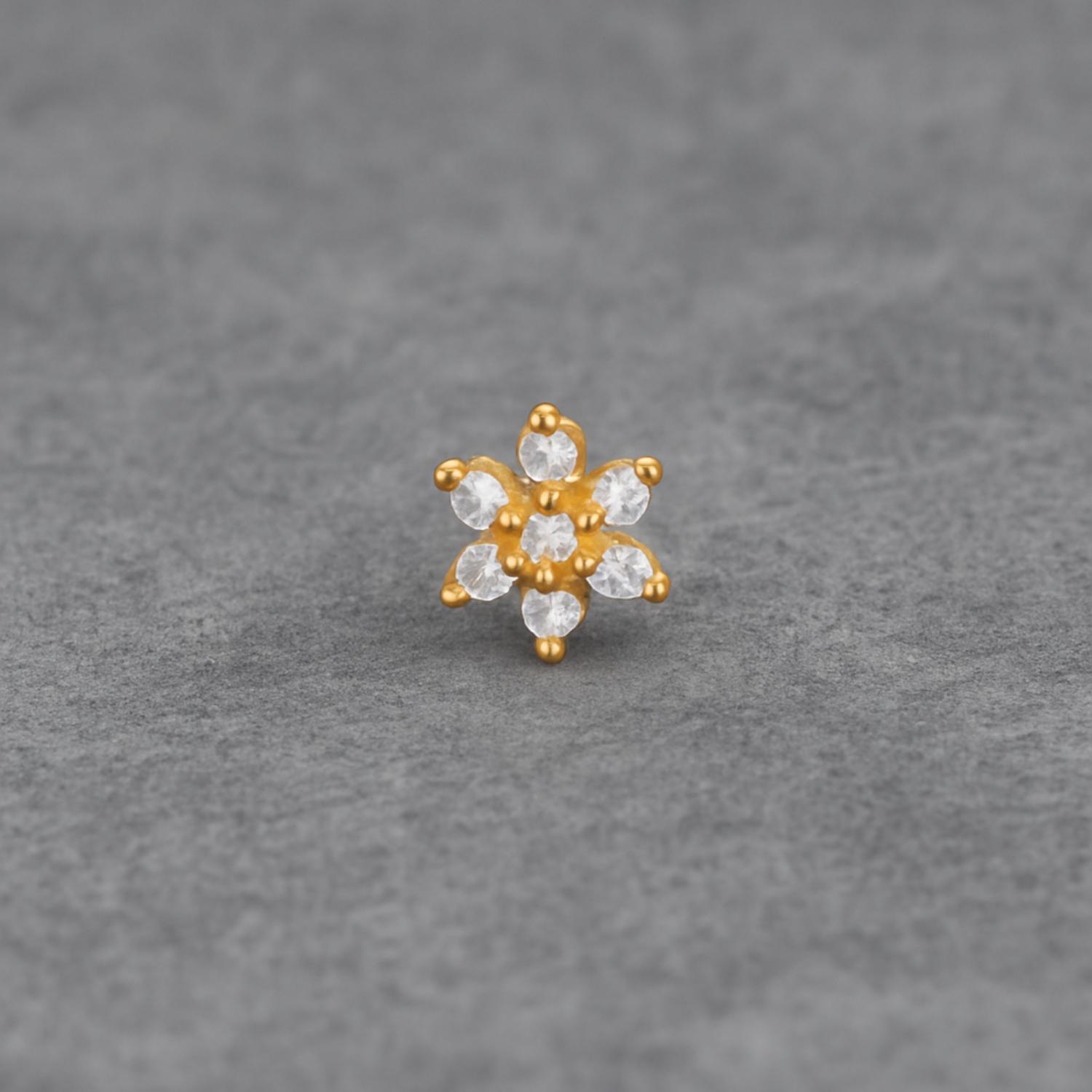 mooneye silver nose pin