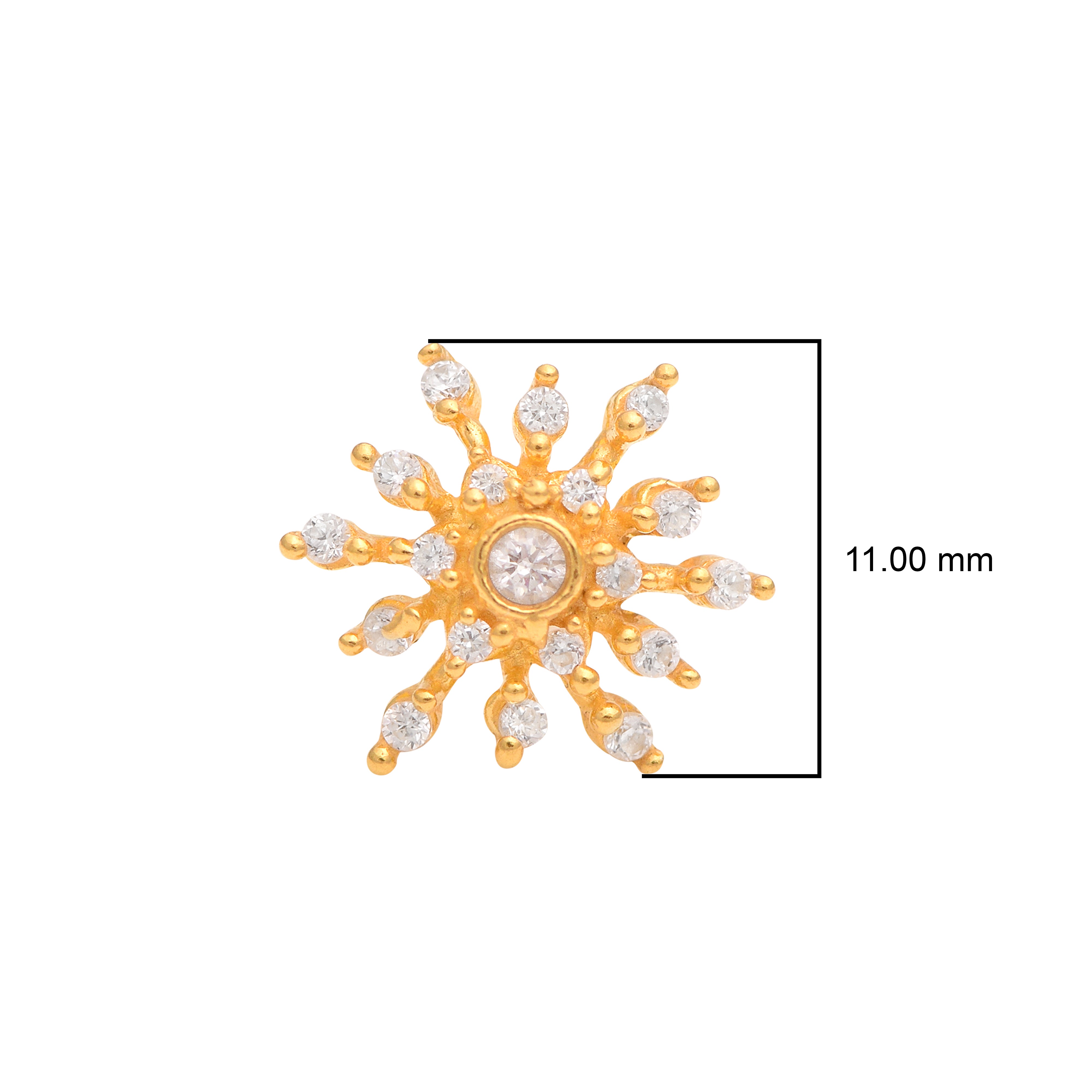 mooneye silver nose pin