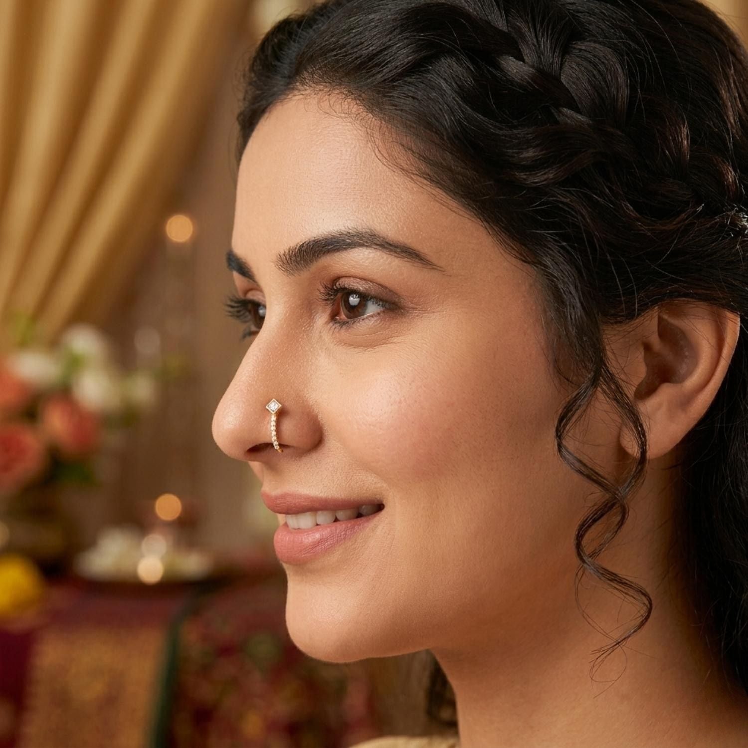 mooneye silver nose pin