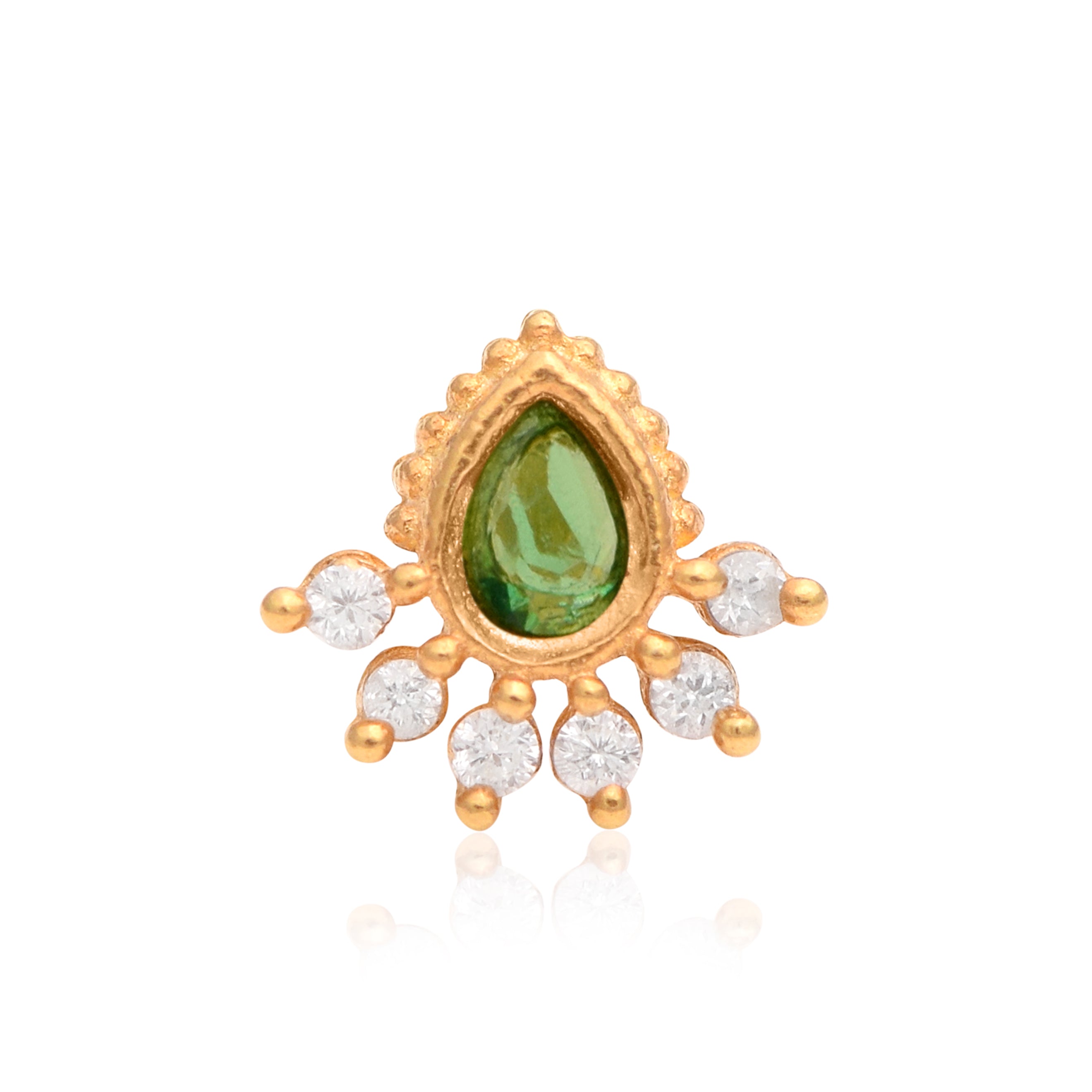 mooneye silver nose pin
