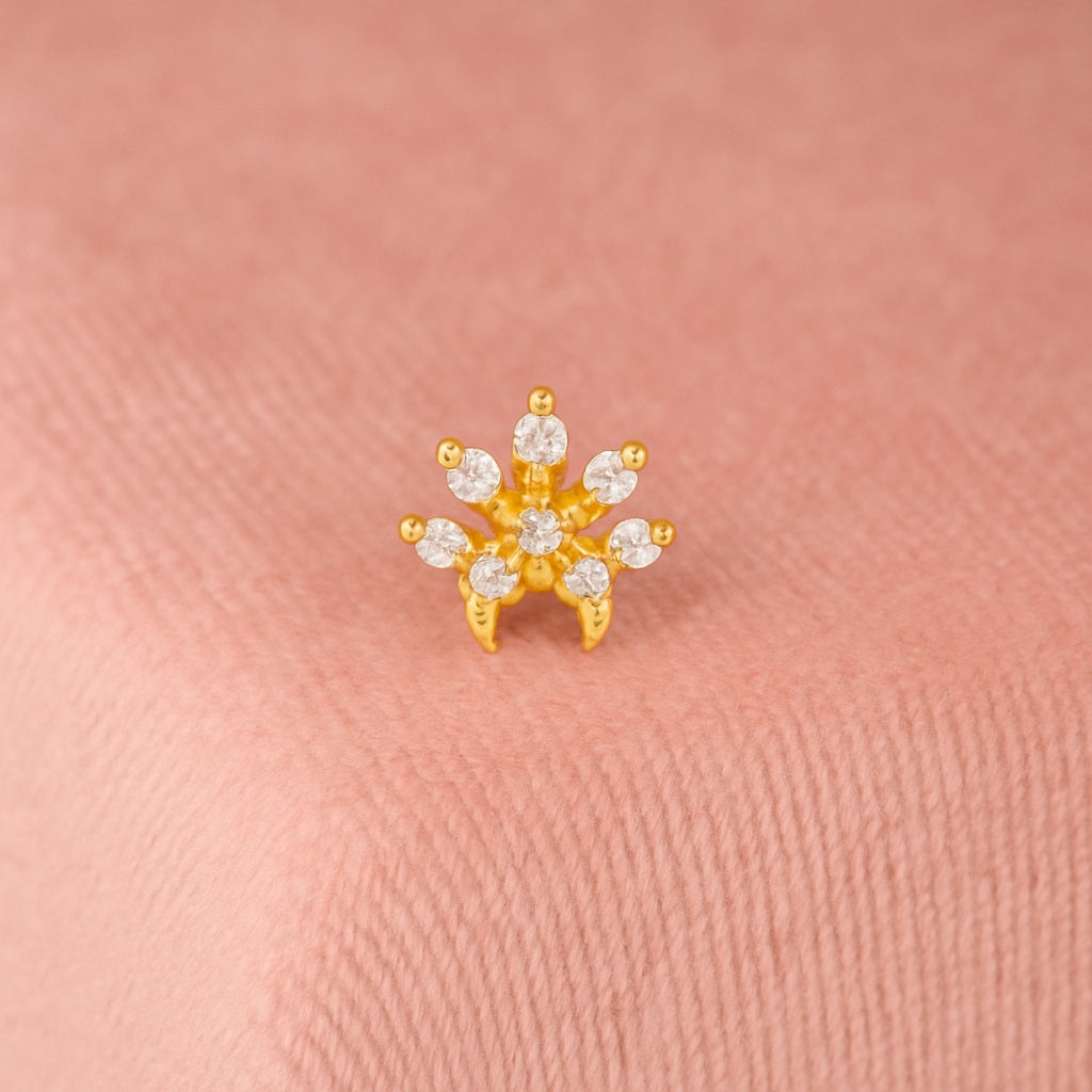 mooneye silver nose pin