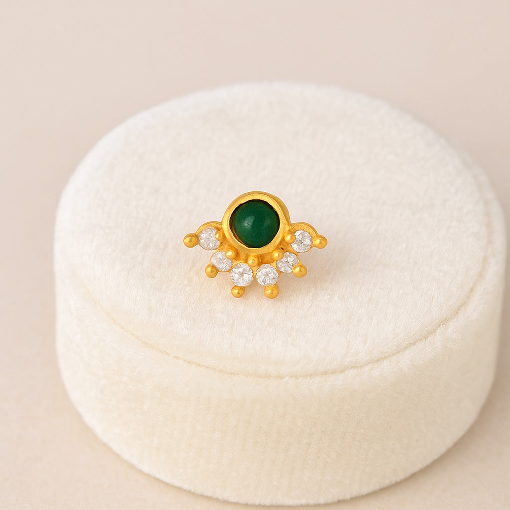 mooneye silver nose pin