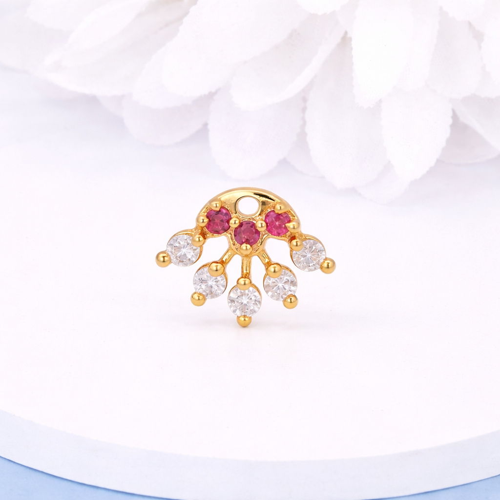 mooneye silver nose pin