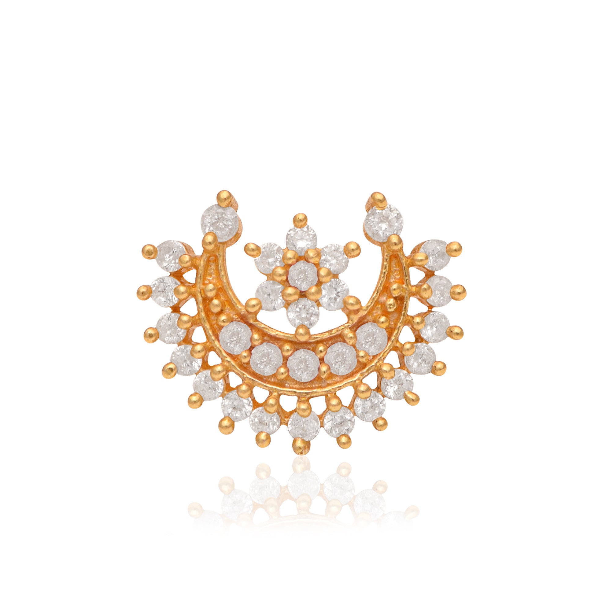 mooneye silver nose pin