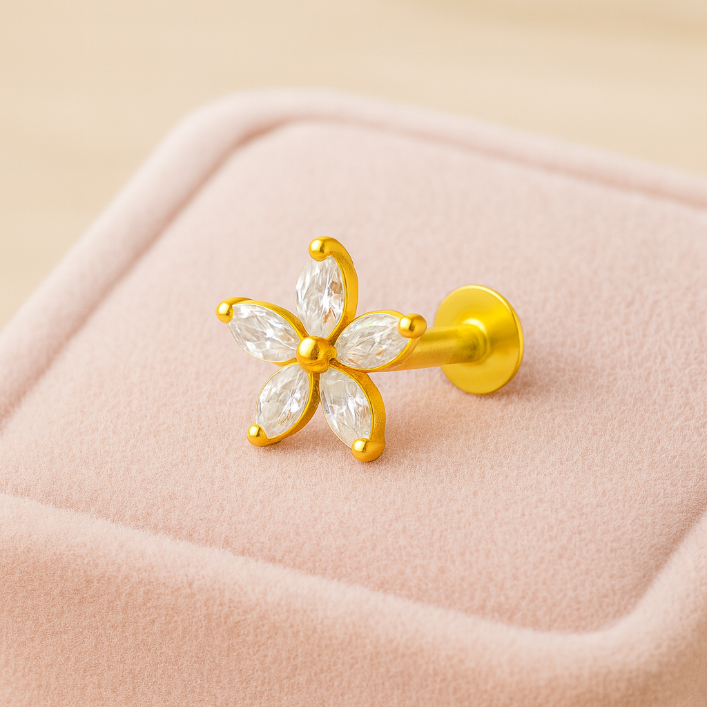 mooneye silver nose pin